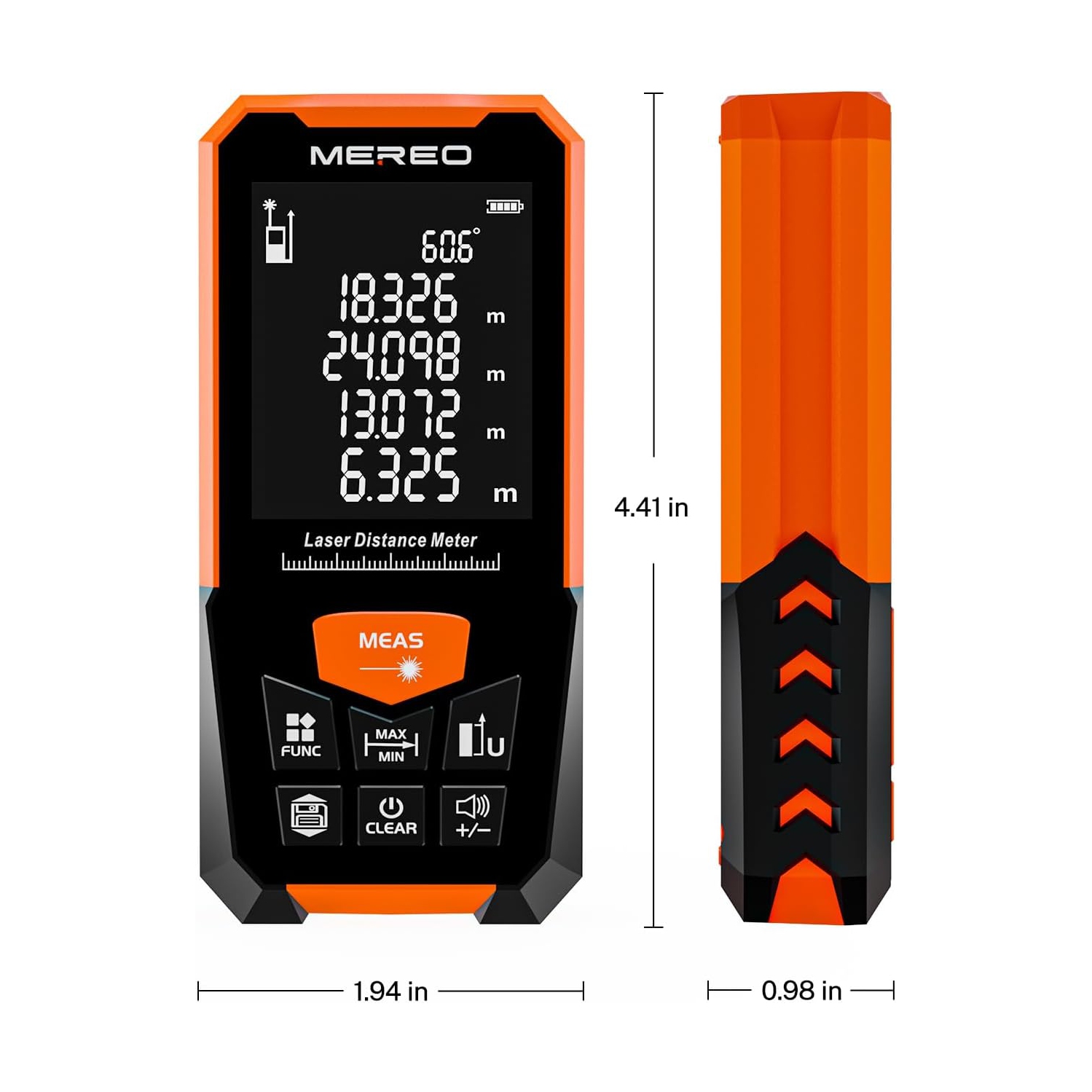 Distance Meter Infrared Laser Distance Meter Laser Electronic Ruler Portable - 50m/164ft