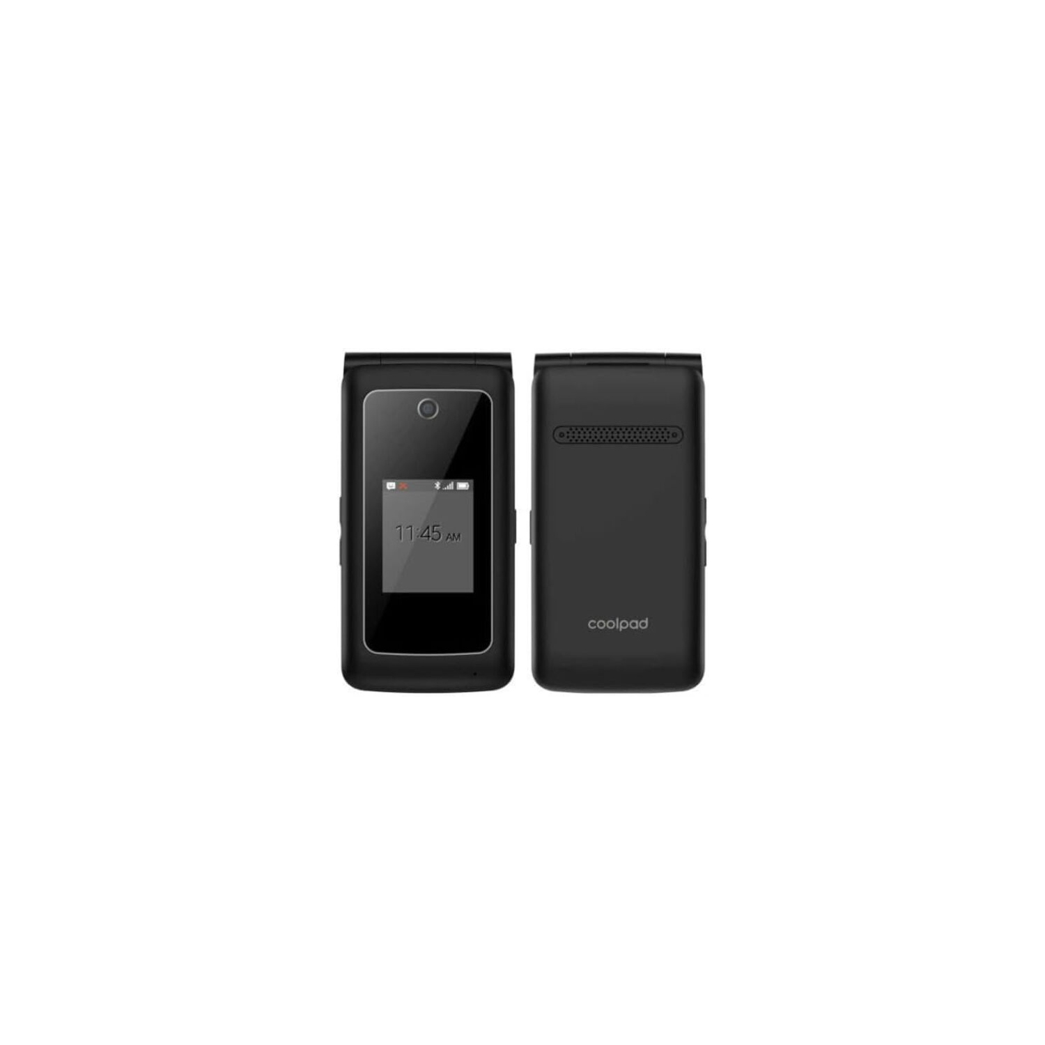 Refurbished - Coolpad Snap Unlocked 4G LTE Flip Cell Phone - Black