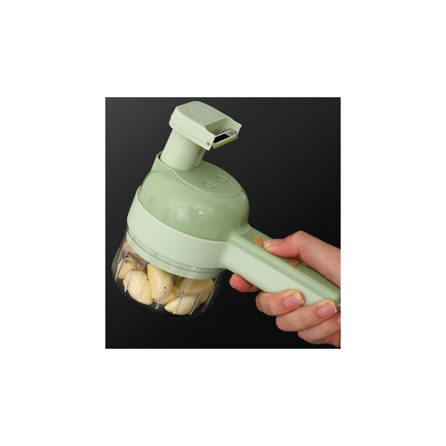 Multifunctional garlic masher, Gatling electric vegetable cutter, kitchen daily tools vegetable/meat chopping electric food processor, detachable