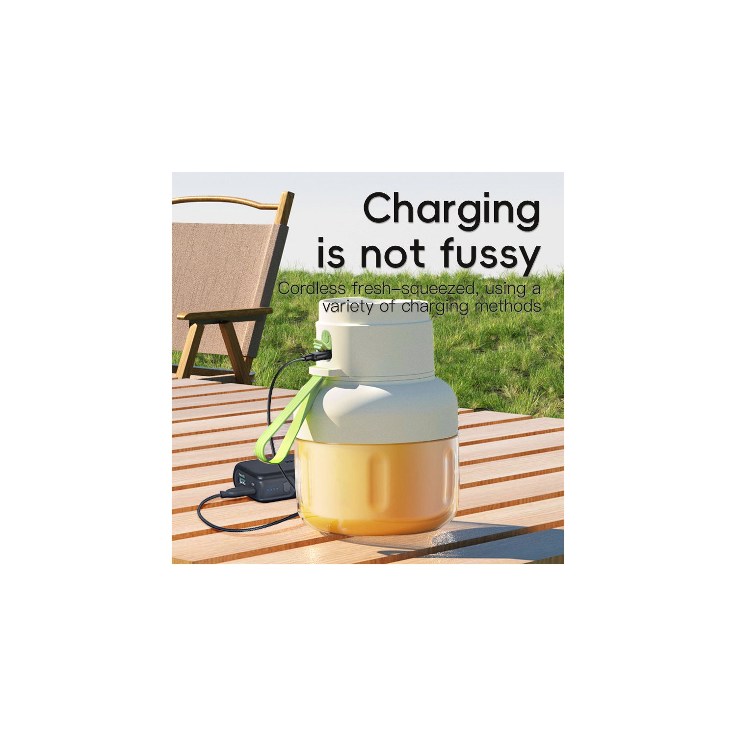 Juicing barrel 12 rows of grinding teeth portable large capacity juicer cup, juice fruit and vegetable personal drinking juicer, mini healthy, green