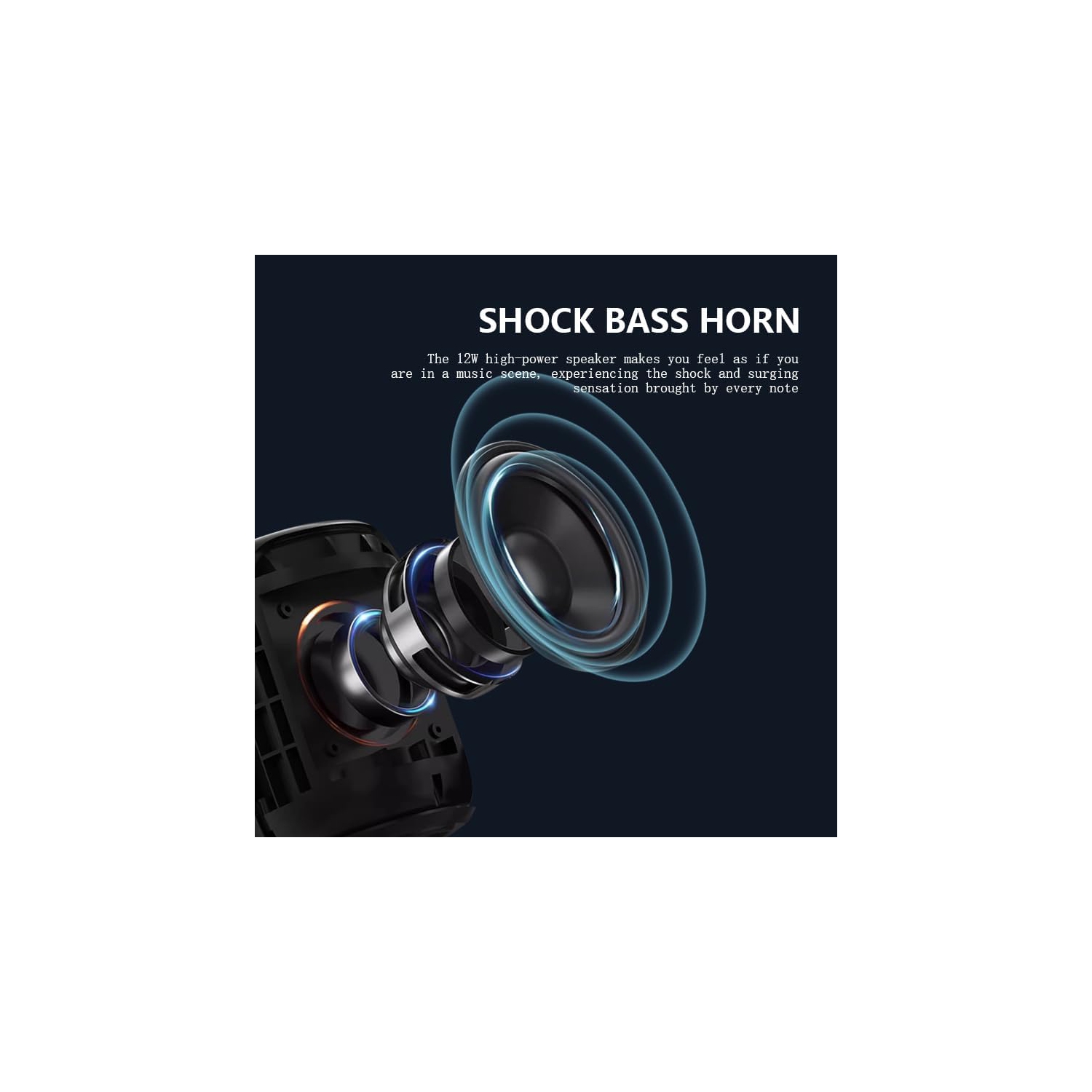 New subwoofer smart speaker, high-quality outdoor party small steel cannon, colorful light waterproof Bluetooth speaker