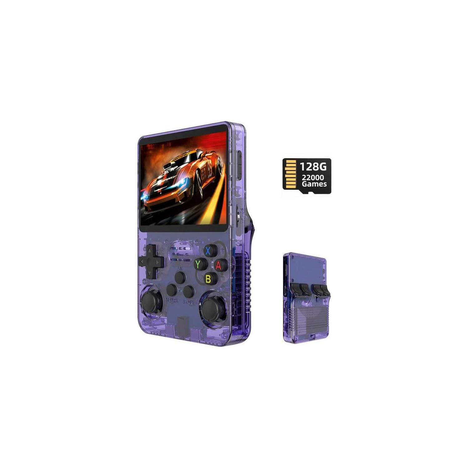 Console de jeu portative R36S Retro écran IPS 3,5&nbsp;po Lecteur de console de jeu vidéo intégré 22000 jeux 128G Support GBA GB MAME 26 Emulateur