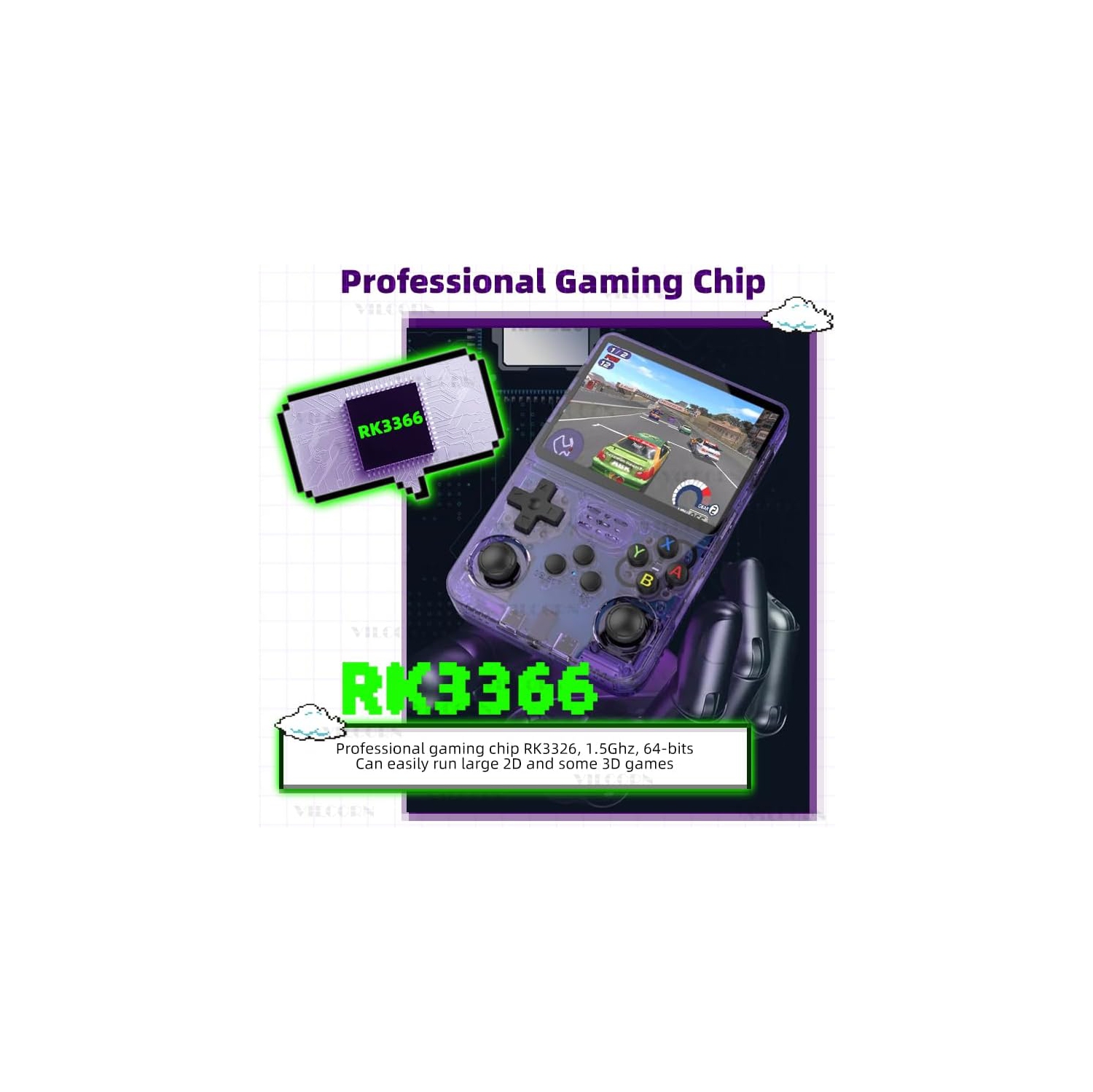 Console de jeu portative R36S Retro écran IPS 3,5&nbsp;po Lecteur de console de jeu vidéo intégré 22000 jeux 128G Support GBA GB MAME 26 Emulateur