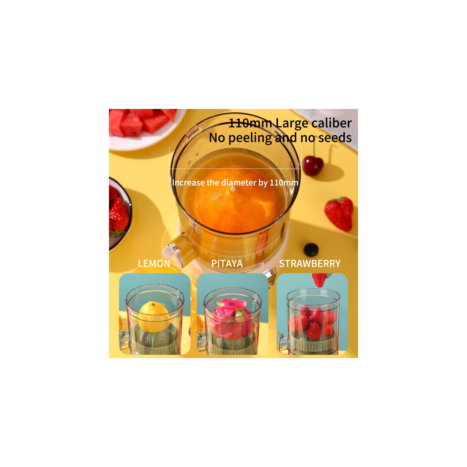 Juicer, portable multifunctional electric small juicer, orange juicer, slag juice separator, green