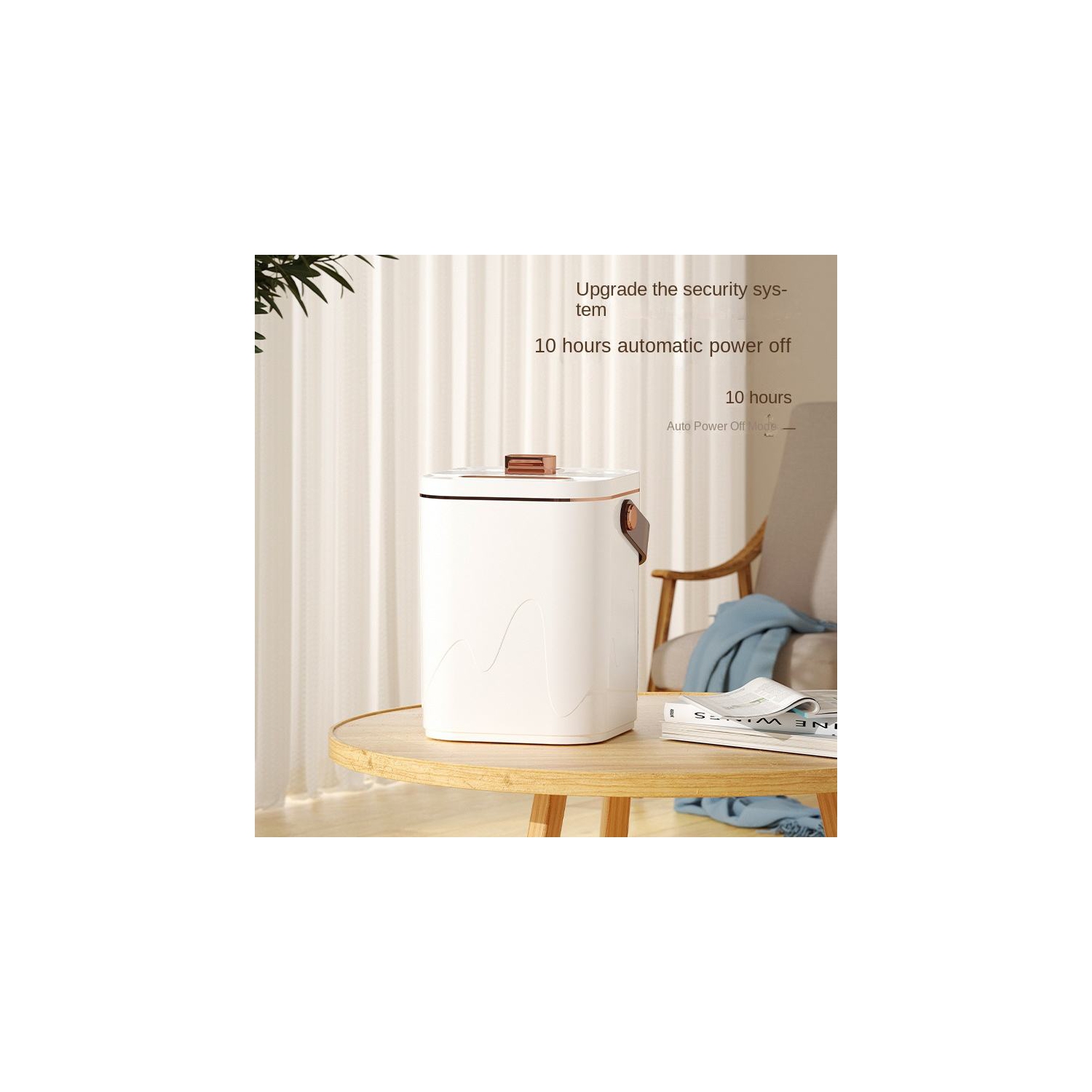 Humidifier, bedroom home use, silent pregnant women and baby bedroom air purification small large fog constant humidity aromatherapy all-in-one, white