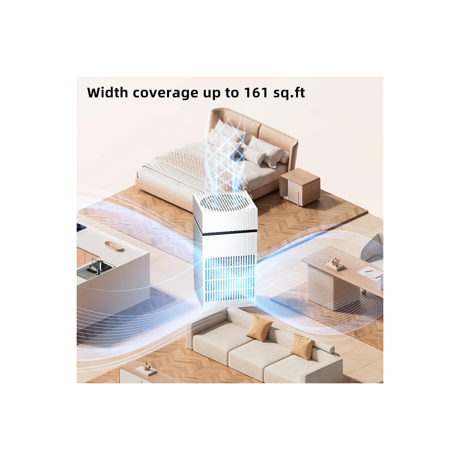 Air Purifier for Office, Home, Office Suitable for Removing Pollen, Dust, Odor and Smoke, Home Formaldehyde Removal and Deodorization Purifier No