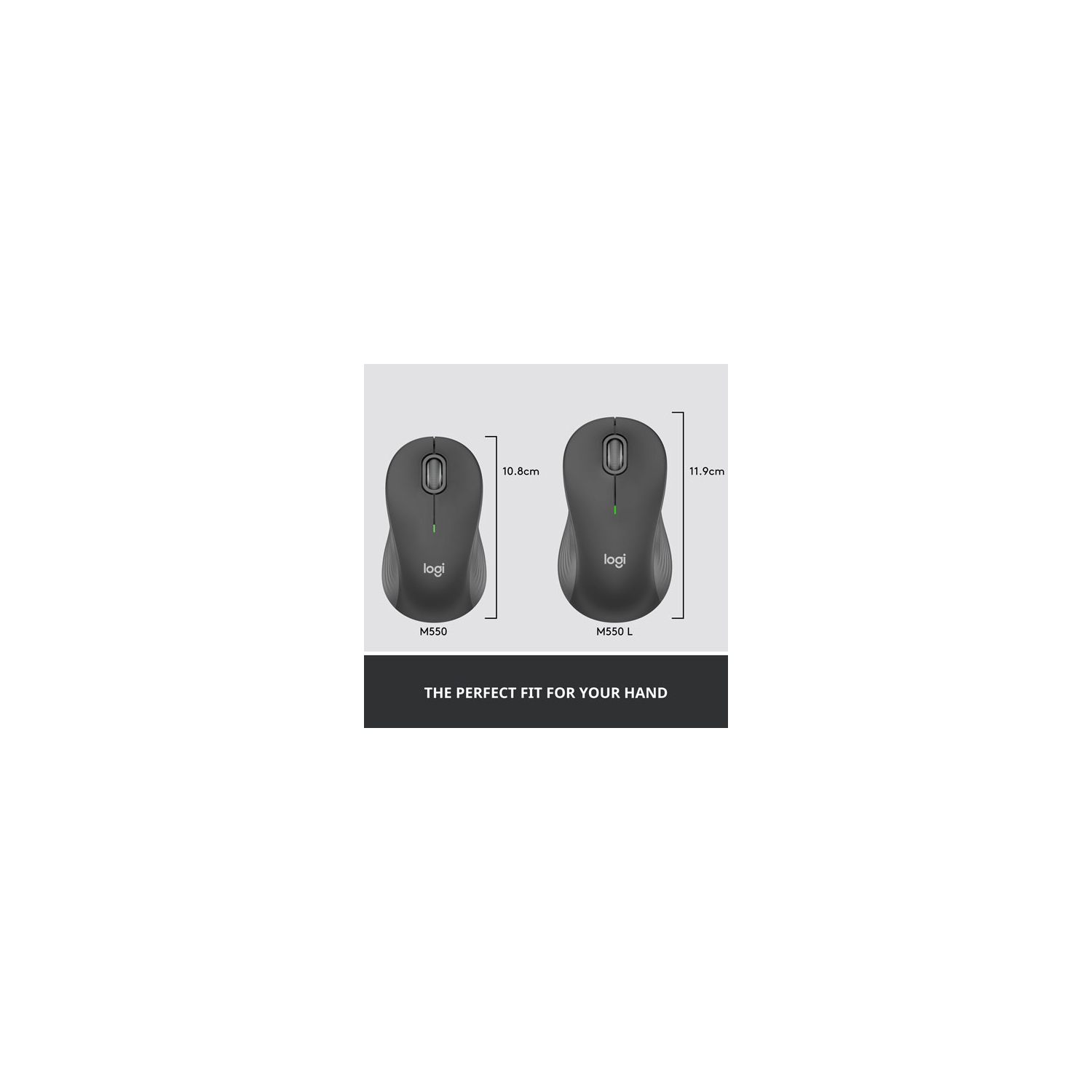 Open Box-Logitech Signature M550 Wireless Optical Mouse(Bluetooth / Wireless 2.4ghz - Graphite