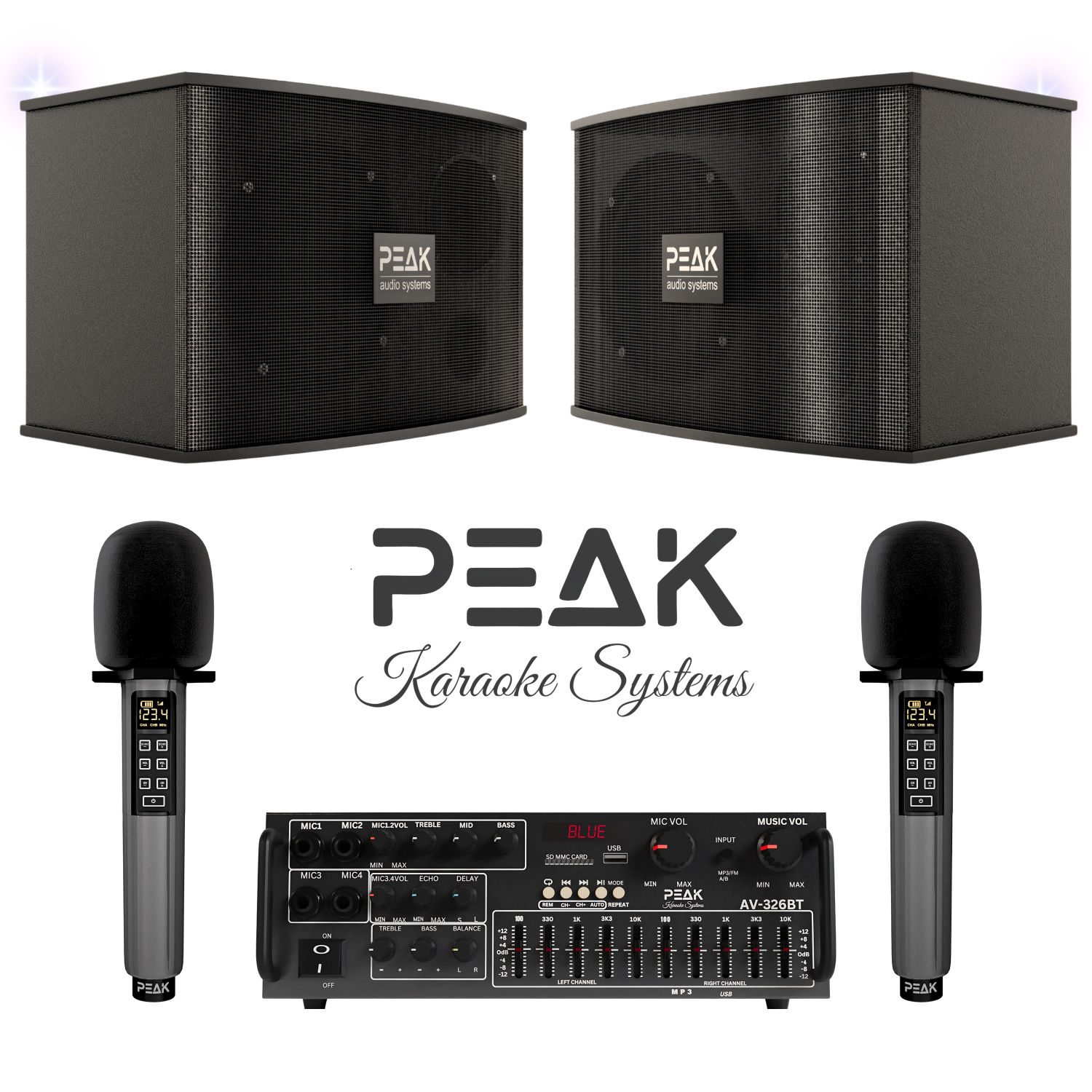 PEAK Karaoke ELITE PRO STAGE I Karaoke System - 1200W (No Stands)