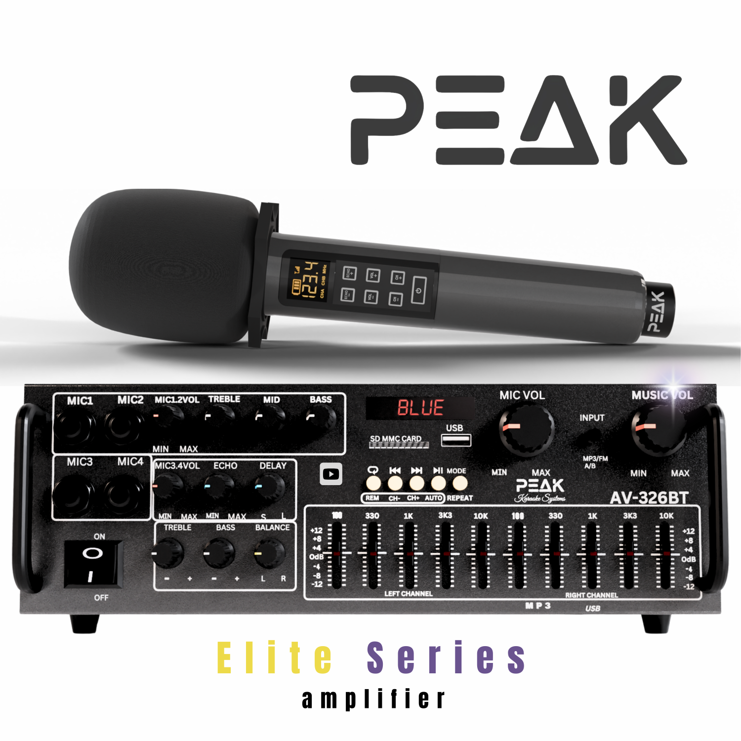 PEAK Karaoke ELITE PRO STAGE I Karaoke System - 1200W