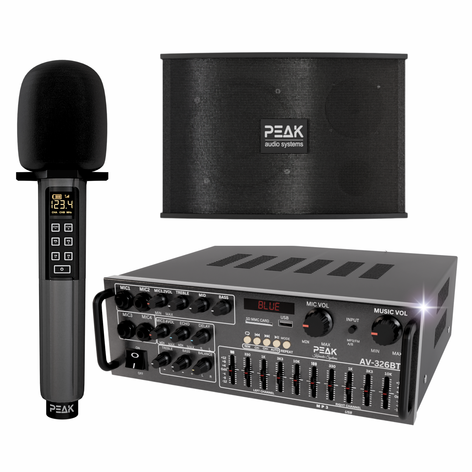 PEAK Karaoke ELITE PRO STAGE I Karaoke System - 1200W