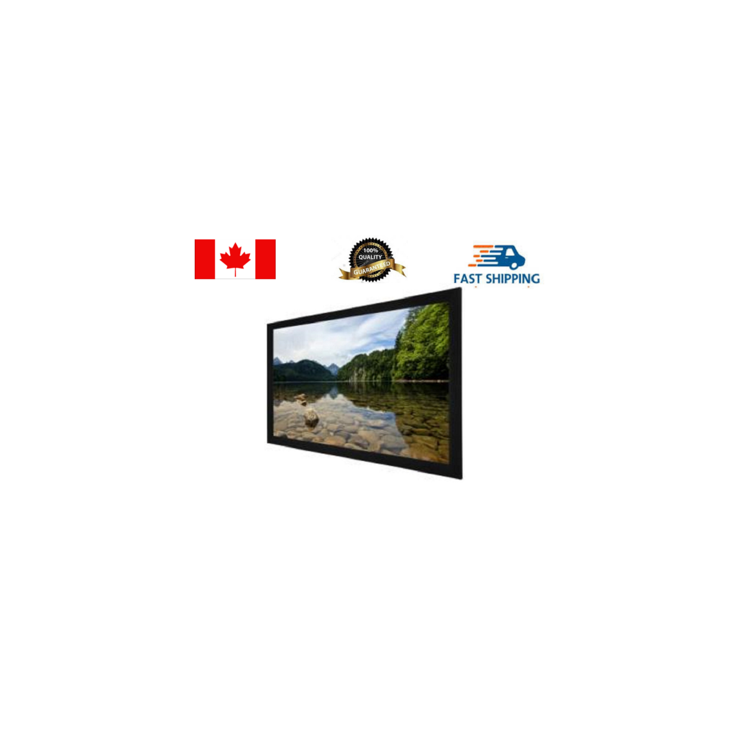 EGalaxy ® 4K/8K 110 16:9 Écran de projection Cadre fixe PSF110A