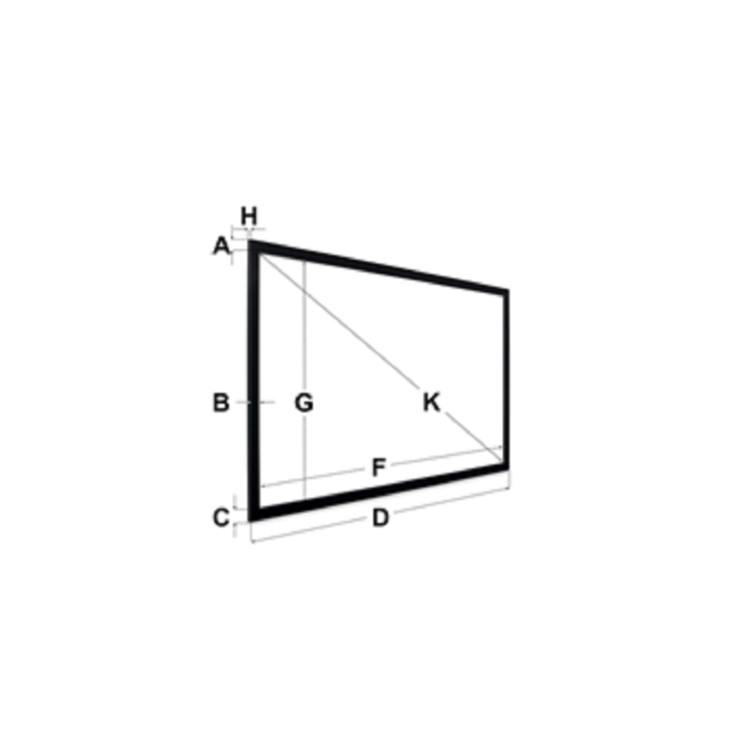 EGalaxy ® 4K/8K 110 16:9 Écran de projection Cadre fixe PSF110A