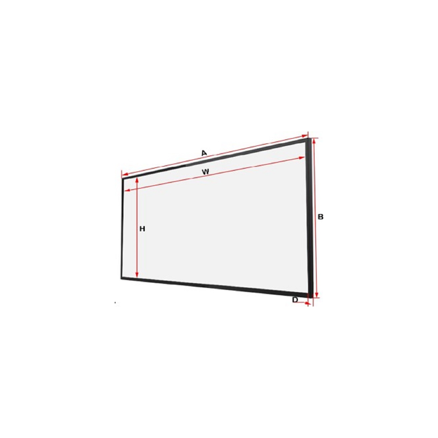 EGalaxy ® 4K/8K 120 2,35:1 Écran de projection Cadre fixe mince à bordure fixe PSFN 120D