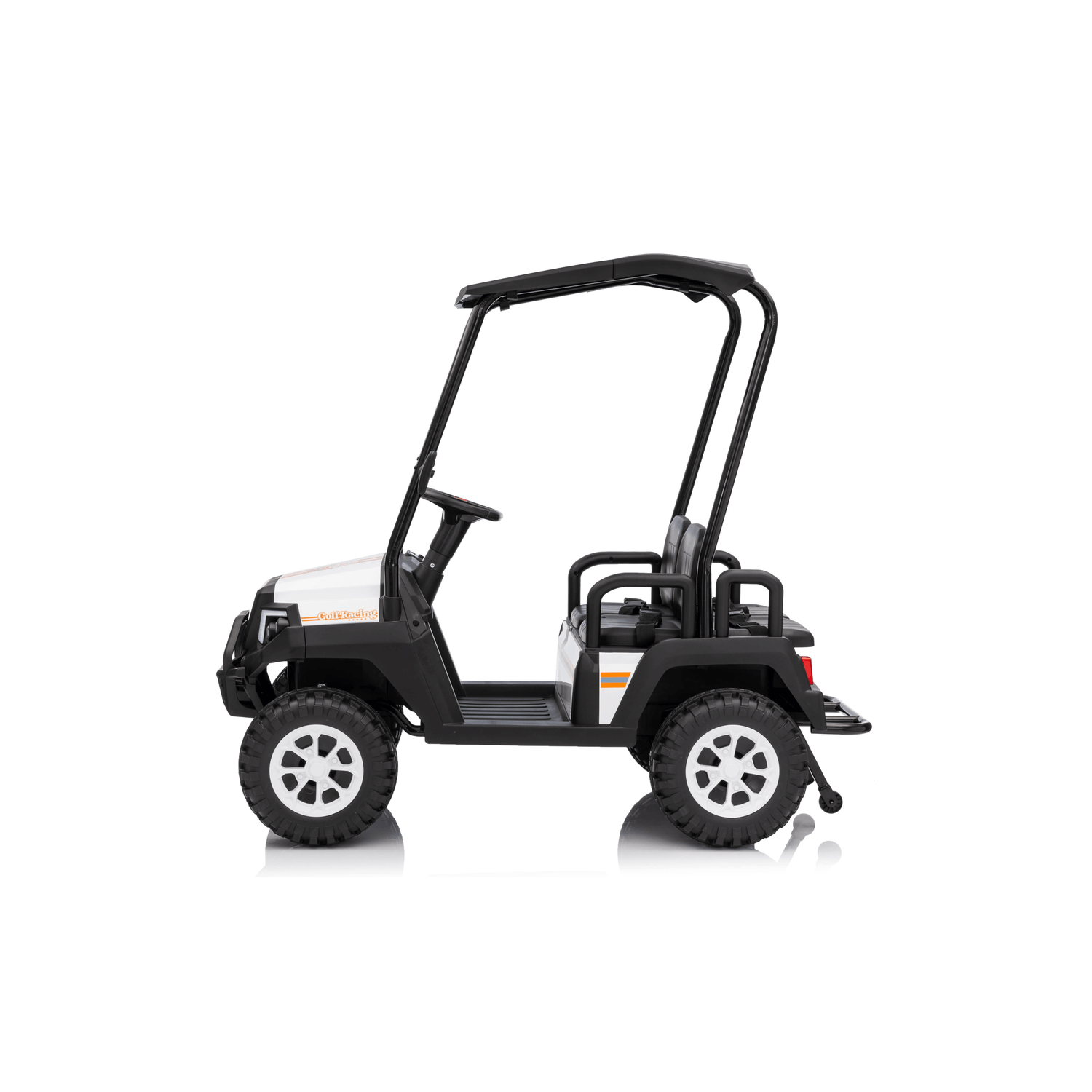 4-Seater 24V Golf Buggy Kids Ride-On Car, 4WD, Rubber Tires, Leather Seat, With RC