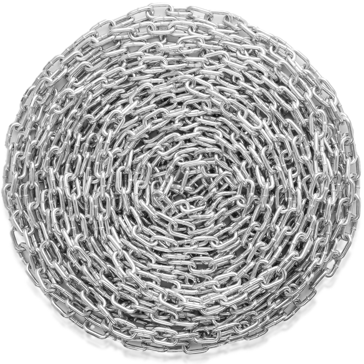 VEVOR 5/16" x 92' Proof Coil Chain,1667 lbs Working Load,Zinc Plated Proof Tested Coil Chain with Two Quick Links, Carbon Steel Link Chain for