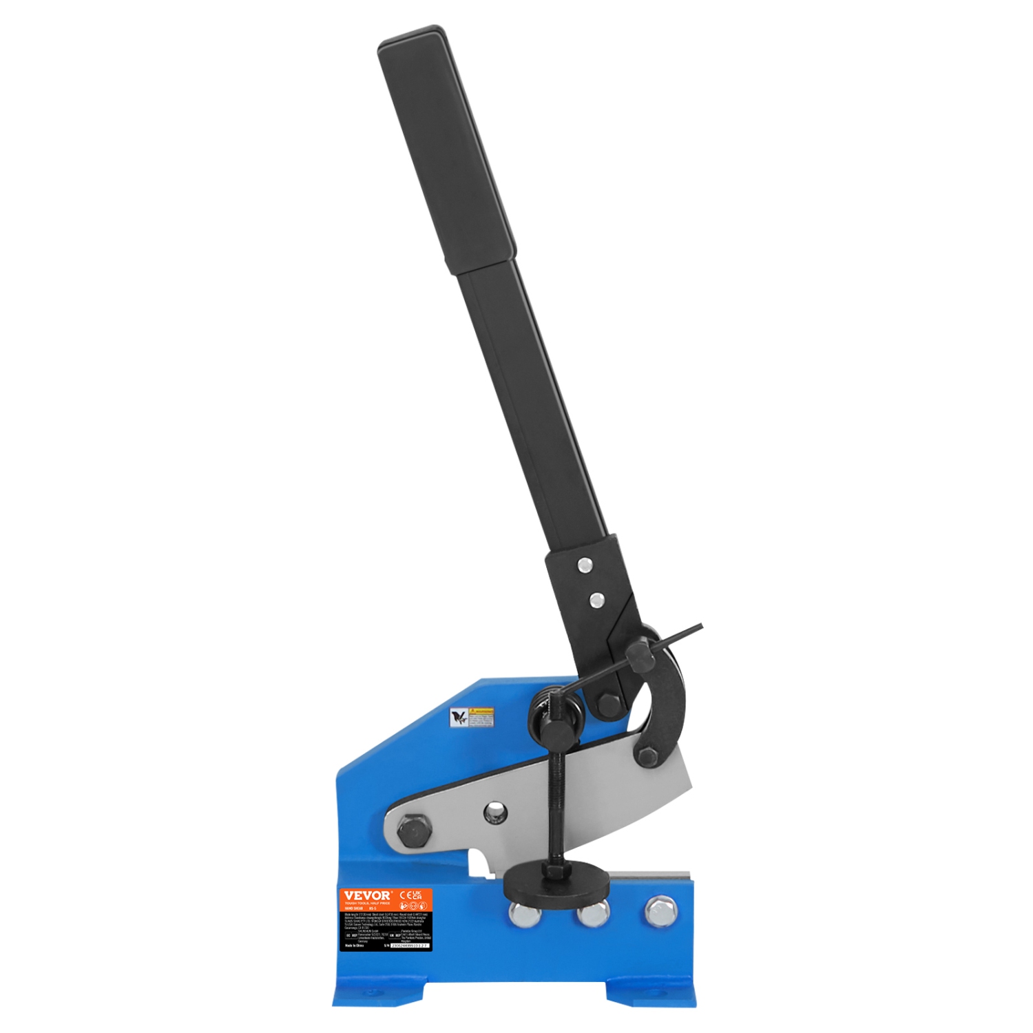 VEVOR 5" Manual Hand Plate Shear for Metal Sheet Processing,HS-5 Benchtop Cutter with Q235 Material,for Crafts Thick Steel Crafting,Roll Press