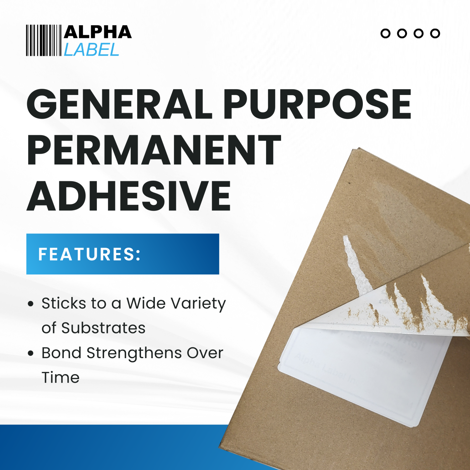 [8 Rolls, 2000 Labels] Alpha Label - 4" x 6" Direct Thermal Labels, Commercial Grade, 1” Core, No Ribbon Required, Made in Canada