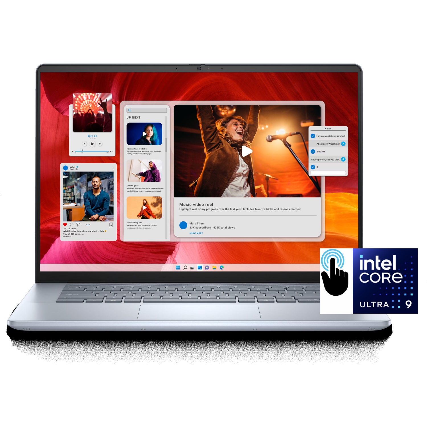 Brand New Dell Inspiron Plus 16-in 300 nits Large Screen 1920*1200 TOUCH, Gaming on Intel 16-Core Ultra 9 185H w/ Arc Graphics, 32GB RAM, 1TB Highspeed SSD, Finger/Face Unlock