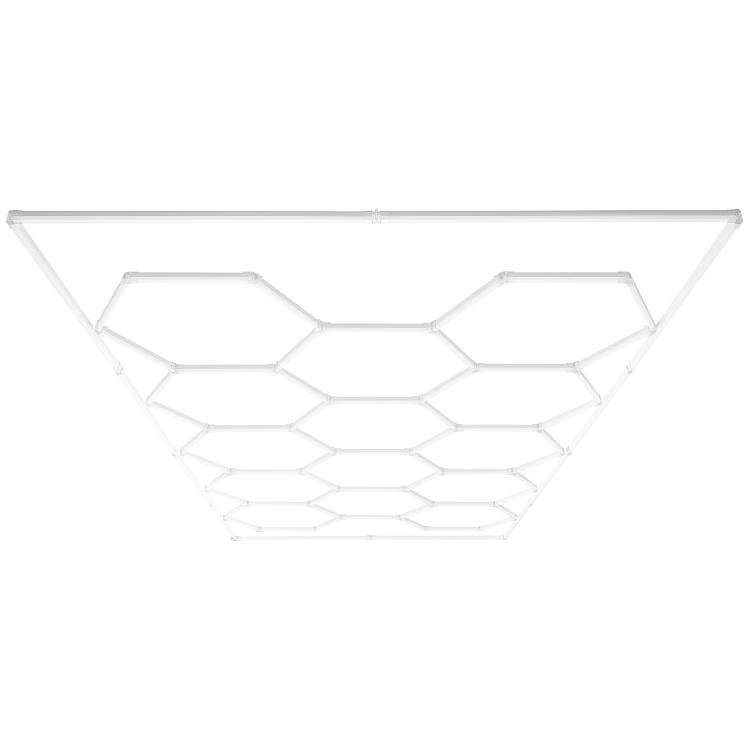 VEVOR 86400LM Honeycomb Hexagon Garage Lights, 6500K 14 Grid Systems LED Lights, DIY Cool White Car Detailing Garage Ceiling Lighting Bright Shop