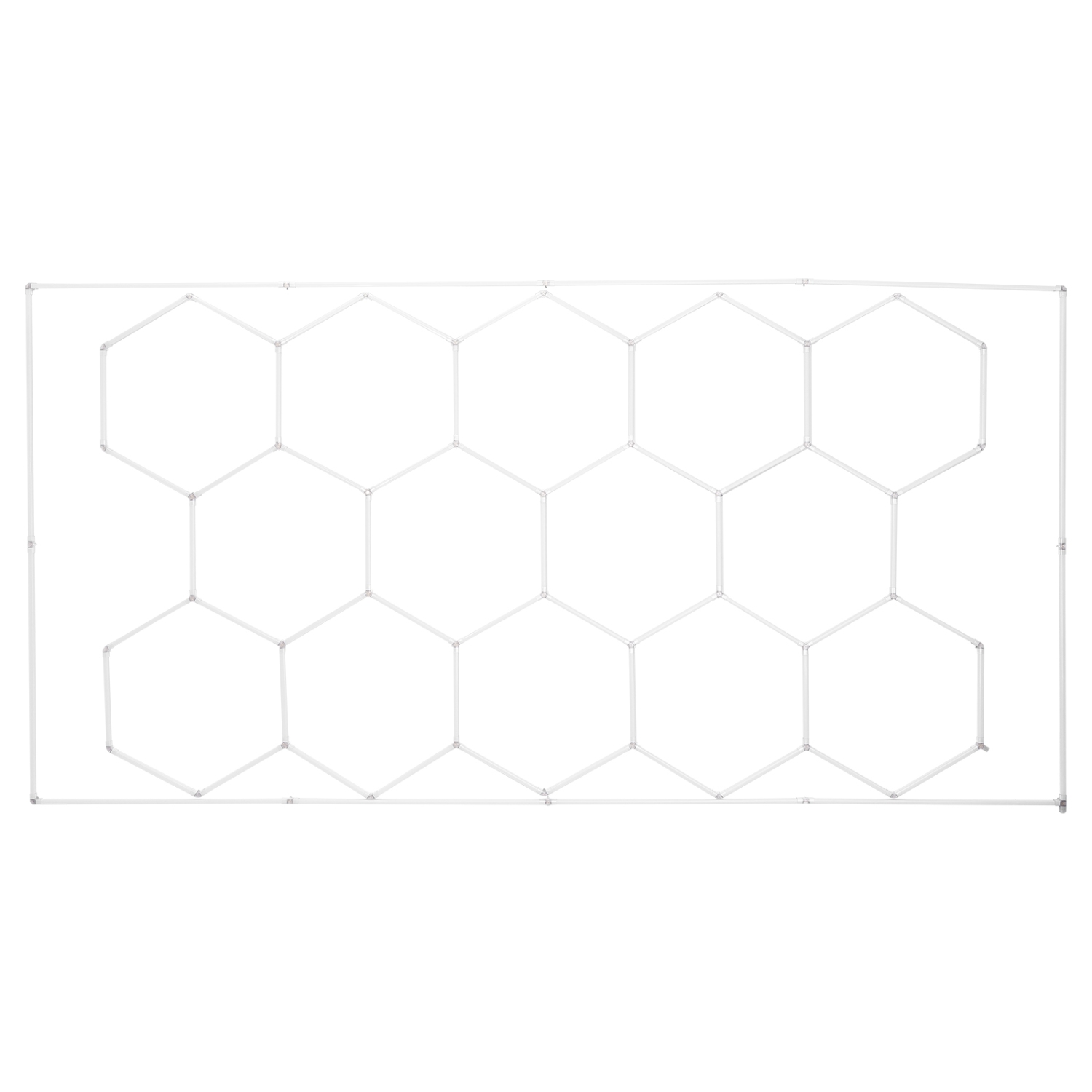 VEVOR 86400LM Honeycomb Hexagon Garage Lights, 6500K 14 Grid Systems LED Lights, DIY Cool White Car Detailing Garage Ceiling Lighting Bright Shop