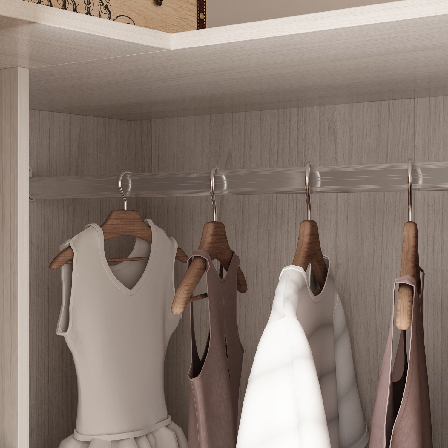 Armoire en coin à 4 portes et verre givré Famapy – Armoire de rangement moderne en L pour garde-robe, fini Shuiyue Songfeng