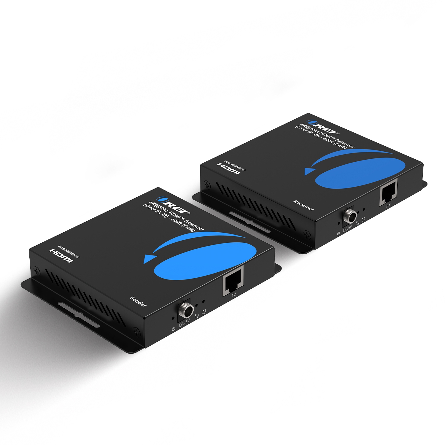 OREI – Prolongateur HDMI™ 4K@30 Hz - 400&nbsp;pi (Cat6) (HDS-EXM400-K)