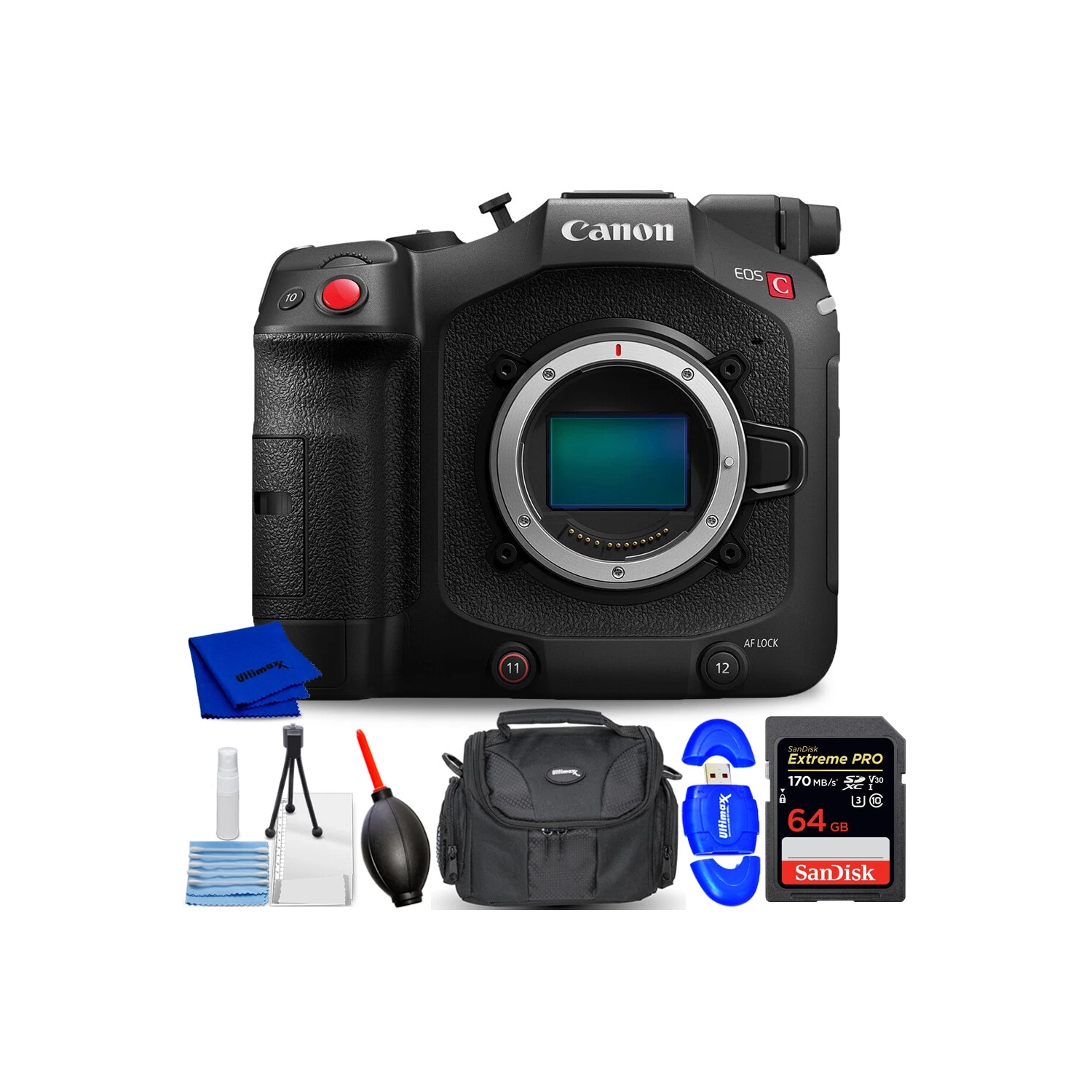 Canon EOS C80 6K Full-Frame Cinema Camera (Canon RF) 6389C002 - 7PC Bundle