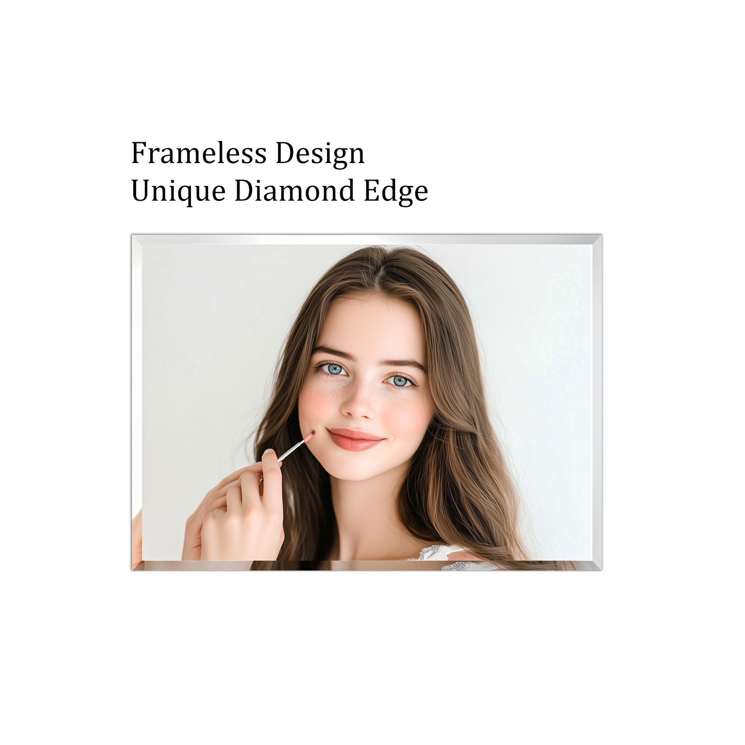 ARTLOGE Rectangle Wall Mirror Frameless Mirror 24" x 32" Beveled Edge Mirror for Bathroom Vanity and Entryway