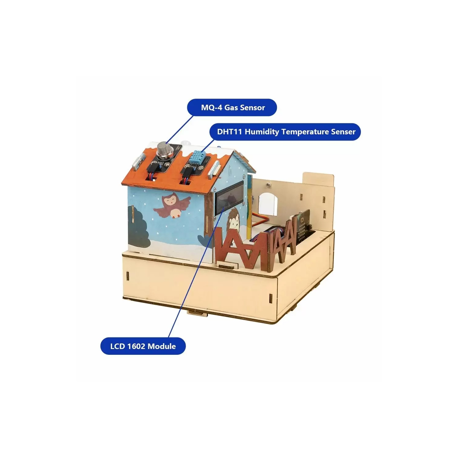 ACEBOTT Smart Home IoT Starter Kit - Arduino & ACECode Scratch - Includes Micro:Bit Board, STEM DIY Programming Kit for Kids 8+ | QE005