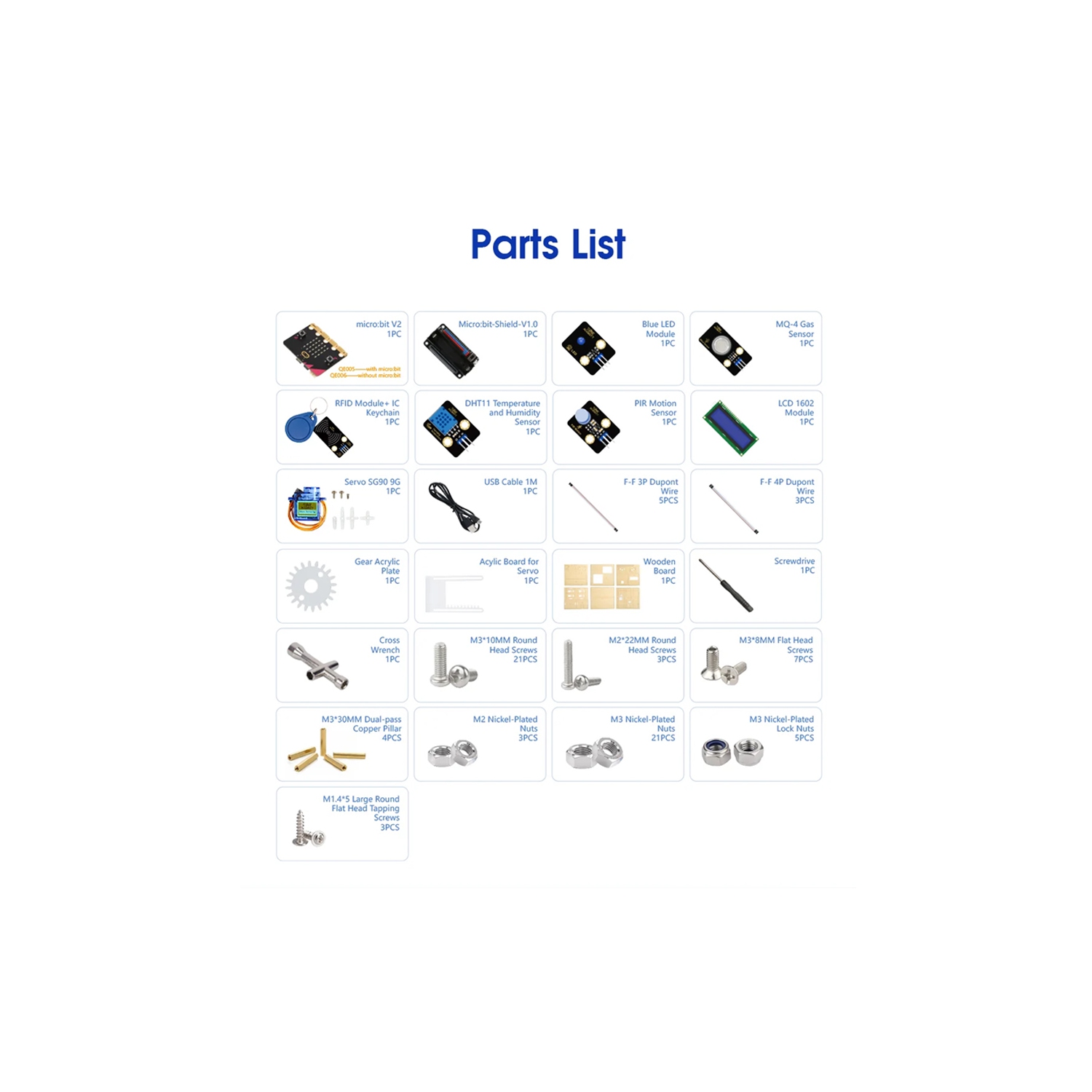 ACEBOTT Smart Home IoT Starter Kit - Arduino & ACECode Scratch - Includes Micro:Bit Board, STEM DIY Programming Kit for Kids 8+ | QE005
