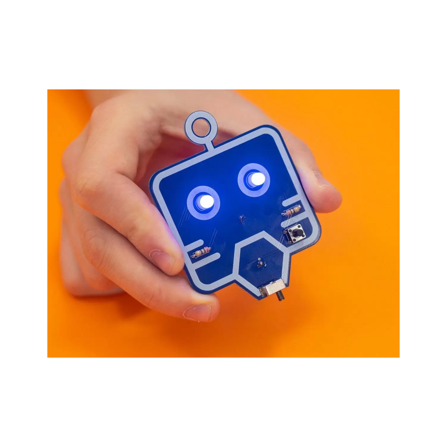 CircuitMess Wacky Robots Marv - DIY Soldering & Electronics Kit - Learn LEDs, Switches, Pushbuttons - STEM Robot Kit for Beginners