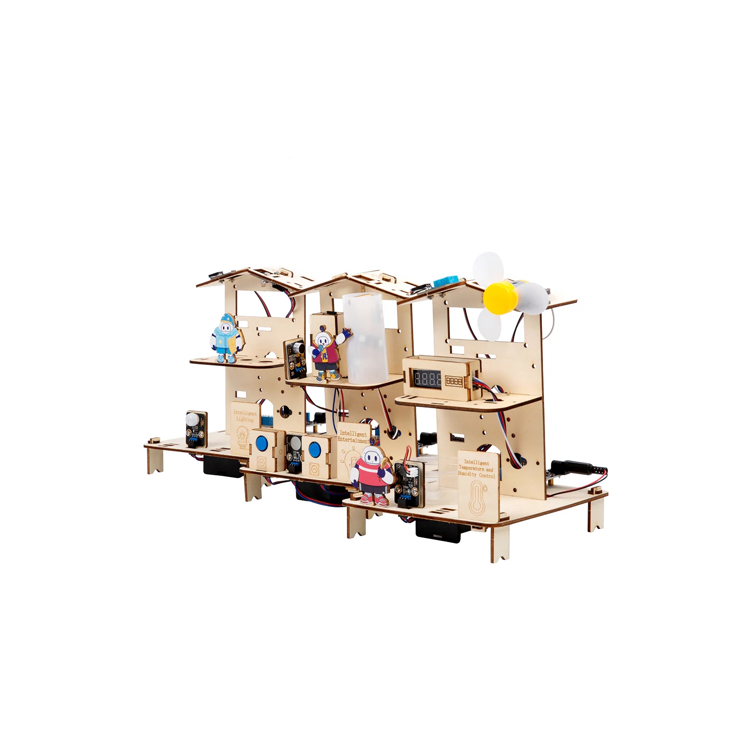 Trousse éducative STIM 3-en-1 de maison intelligente ACEBOTT - 1 Trousse de programmation à faire soi-même pour la maison et l'école | QE021 ESP32,