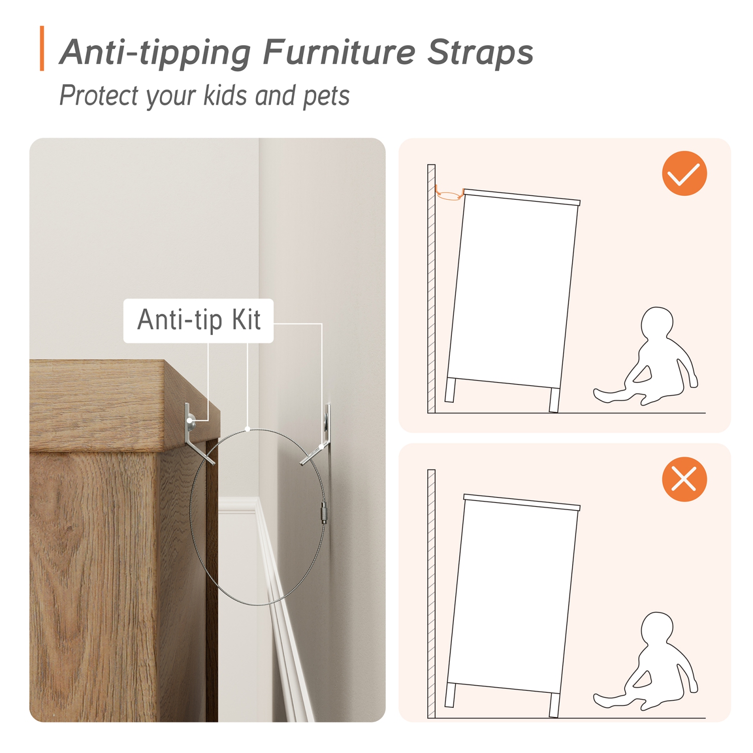 Meuble pour téléviseur WAMPAT jusqu'à 100 po, centre de divertissement maison avec 6 tiroirs pour téléviseur 75/80/85/90 po, grande console pour