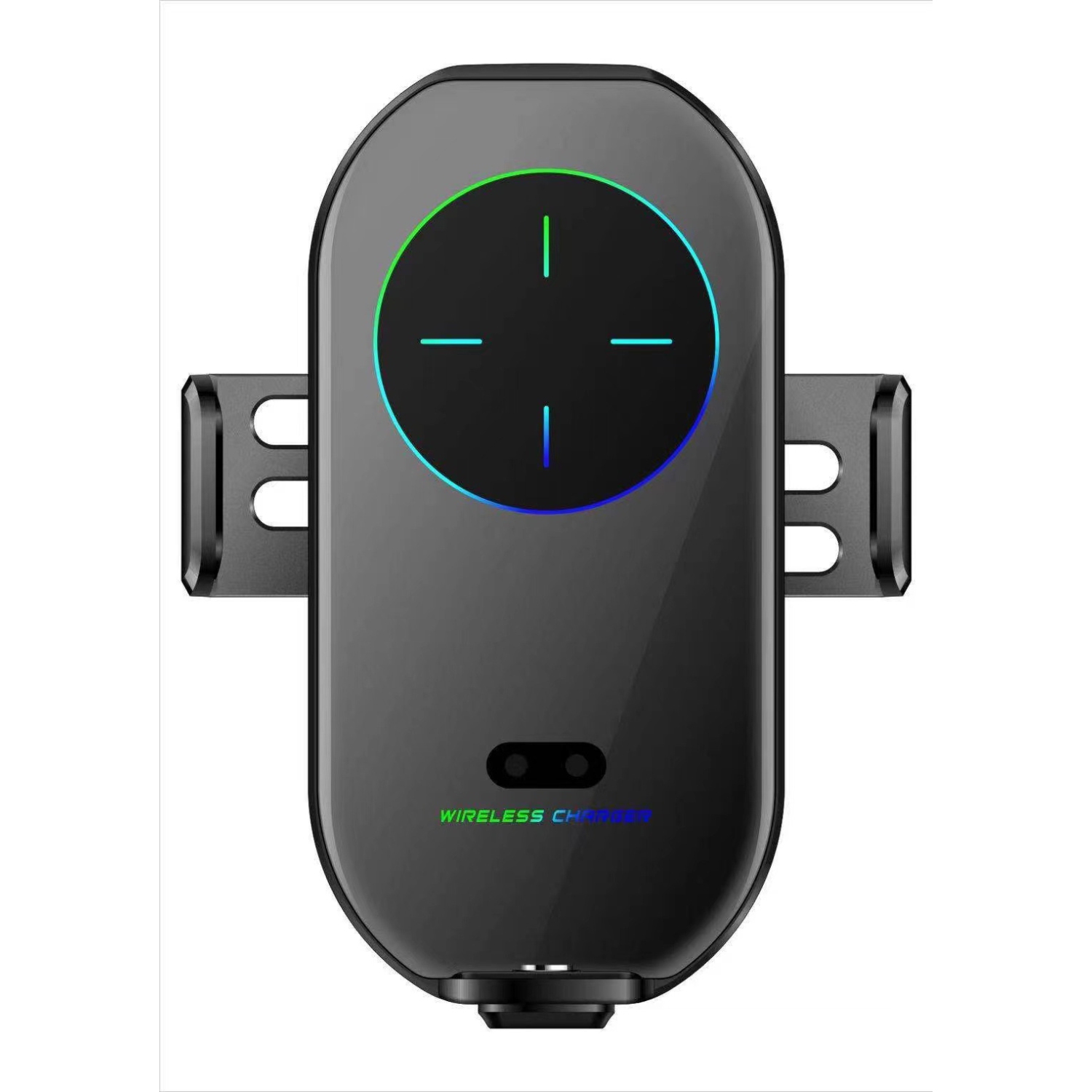 Smart Car Wireless Charging Phone Holder, A7S Infrared Automatic Sensing Car Supplies, Black