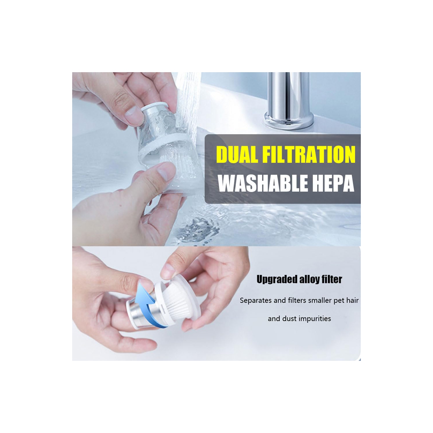 Handheld Vacuum Cordless Rechargeable,Portable Car Vacuum Cleaner,Dog Vacuum Brush for Shedding Pet Hair,Car & Home Cleaning