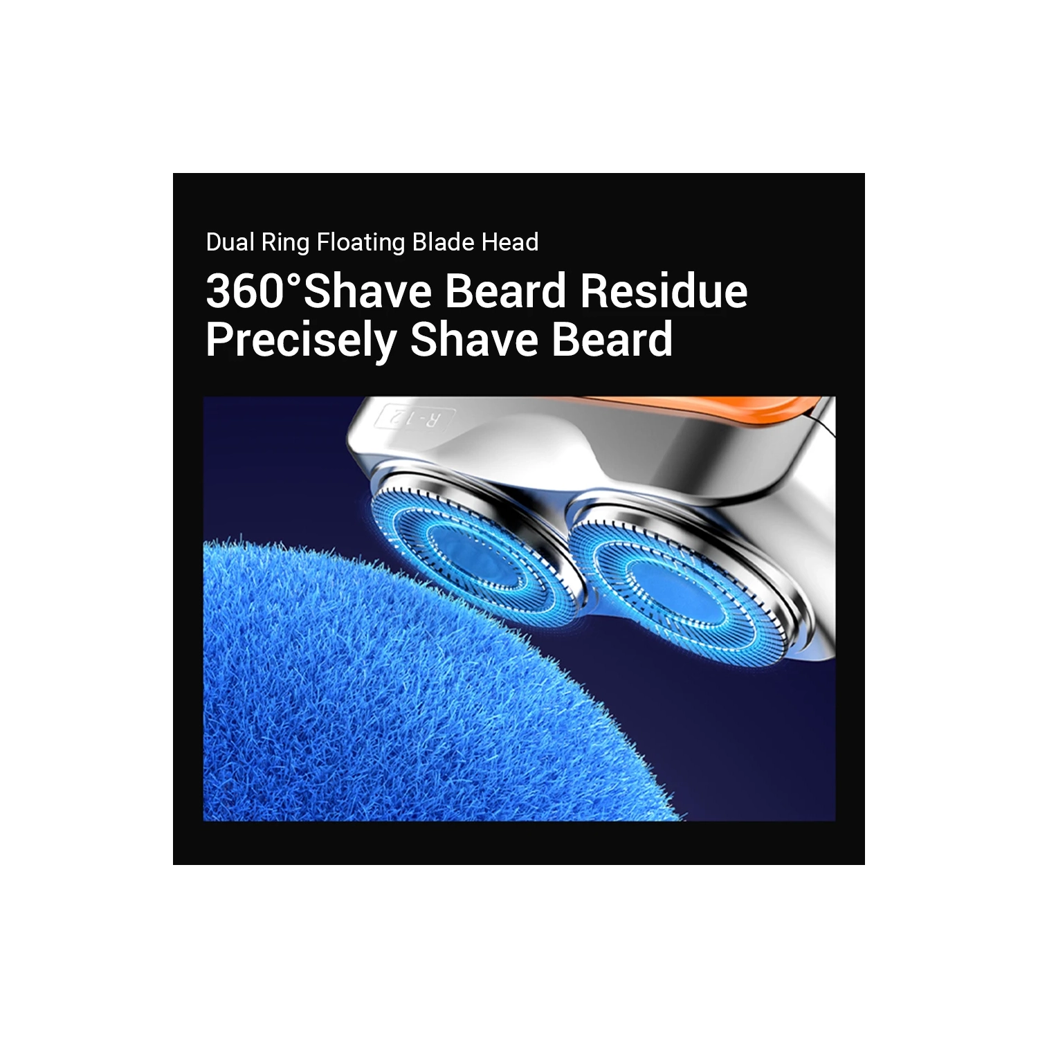 Electric Smart Shaver Digital Display Travel Shaver Mini Dual Blade Waterproof Men's Shaver Portable Beard Trimmer