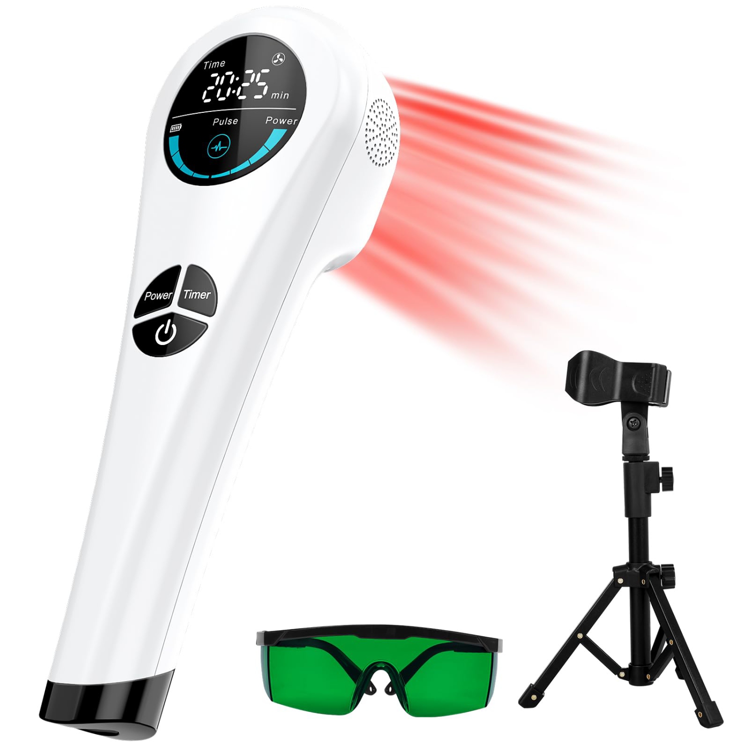 Red Light Therapy Wand With Tripod, 650nm and 808nm Red Light Infrared Phototherapy Machine for Relief of Joint and Muscle Pain