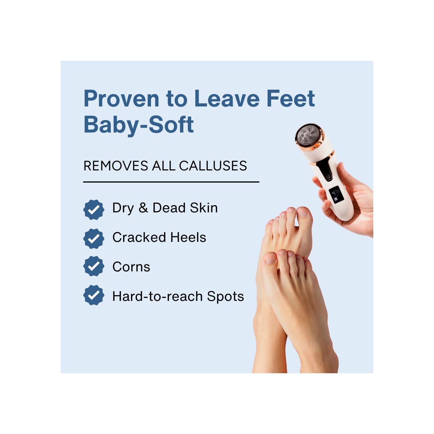 Electric Callus Remover for Feet,Portable Pedicure Tools Rechargeable Foot File Scrubber Callus Remover Tool,Foot Care Kit