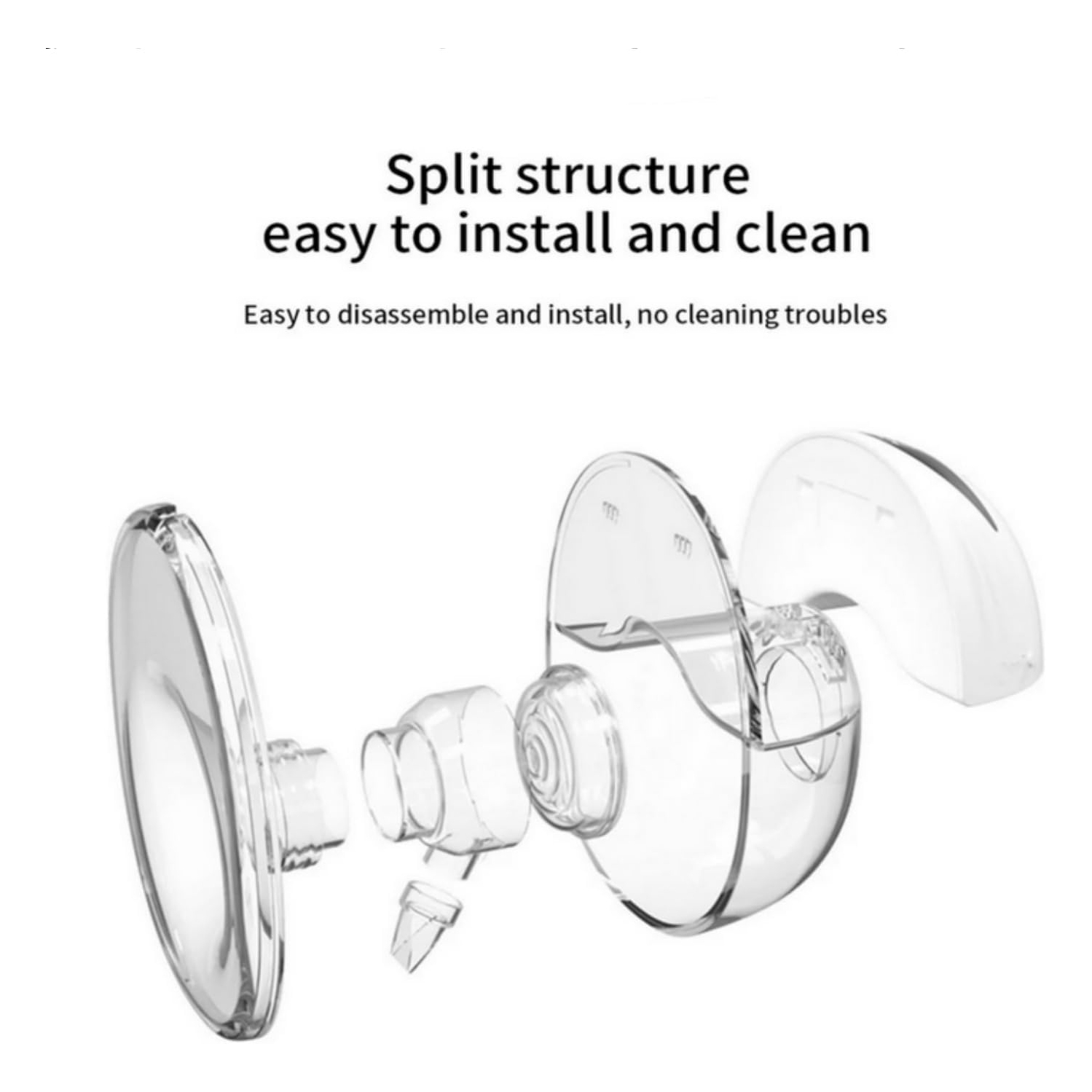 Tire-lait électrique prêt-à-porter Tire-lait électrique mains libres Collecteur de lait confort Léger avec affichage LED 4 modes et 12 niveaux -