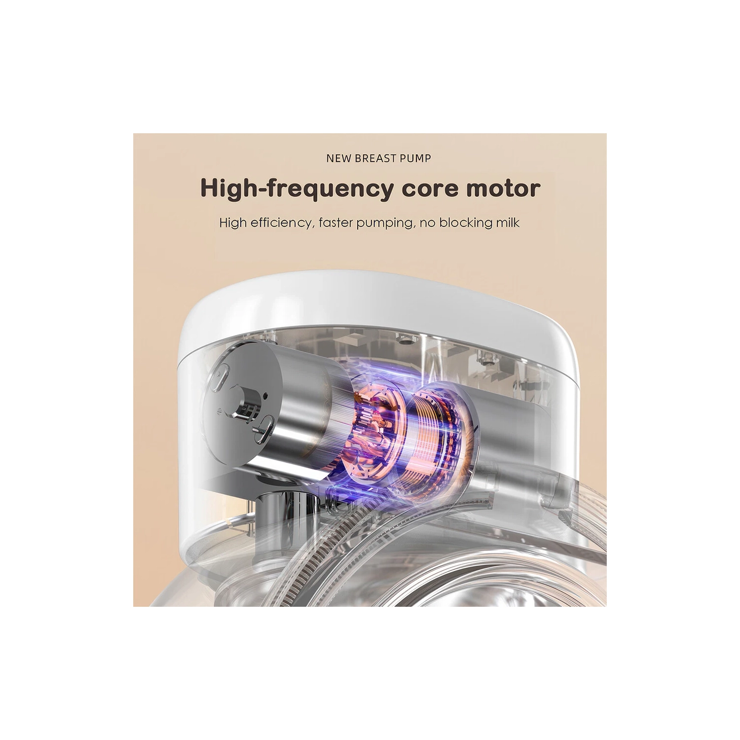 Tire-lait électrique Appareil tout-en-un prêt-à-porter intelligent Tire-lait automatique silencieux Tirez vos mains libres - Blanc