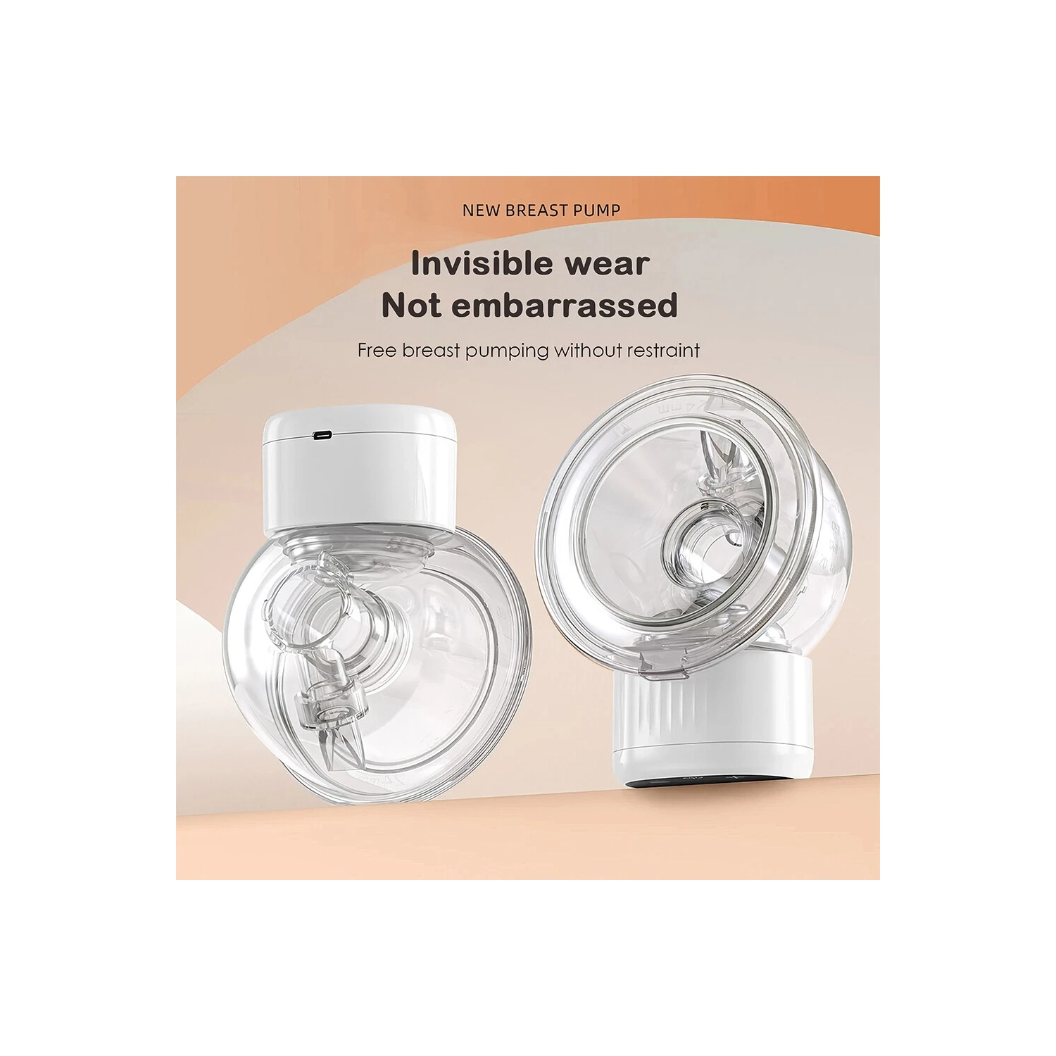 Tire-lait électrique Appareil tout-en-un prêt-à-porter intelligent Tire-lait automatique silencieux Tirez vos mains libres - Blanc