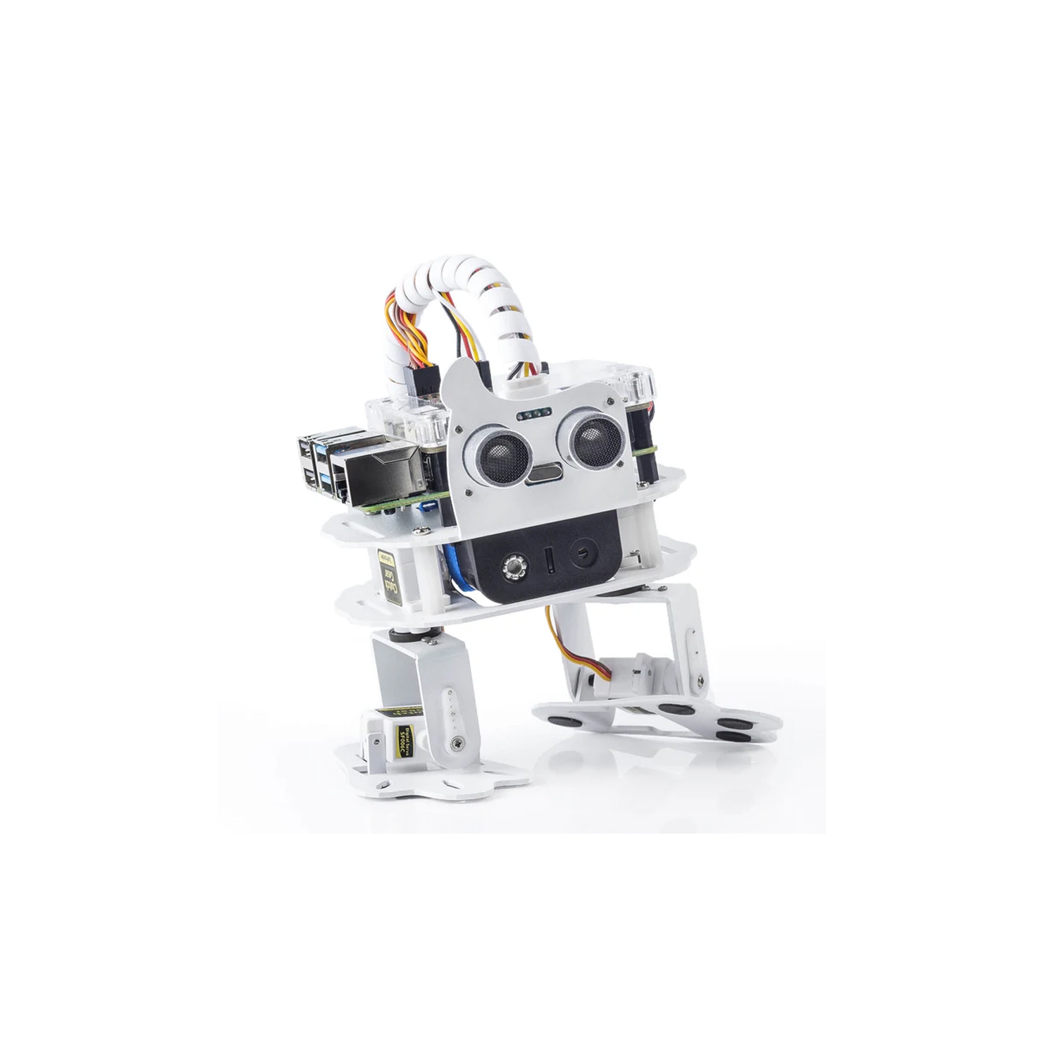 Ensemble robot programmable PiSloth AI de SunFounder - Danse, évitement d'obstacles, suivi d'objets, STT et effets sonores - Trousse de robotique