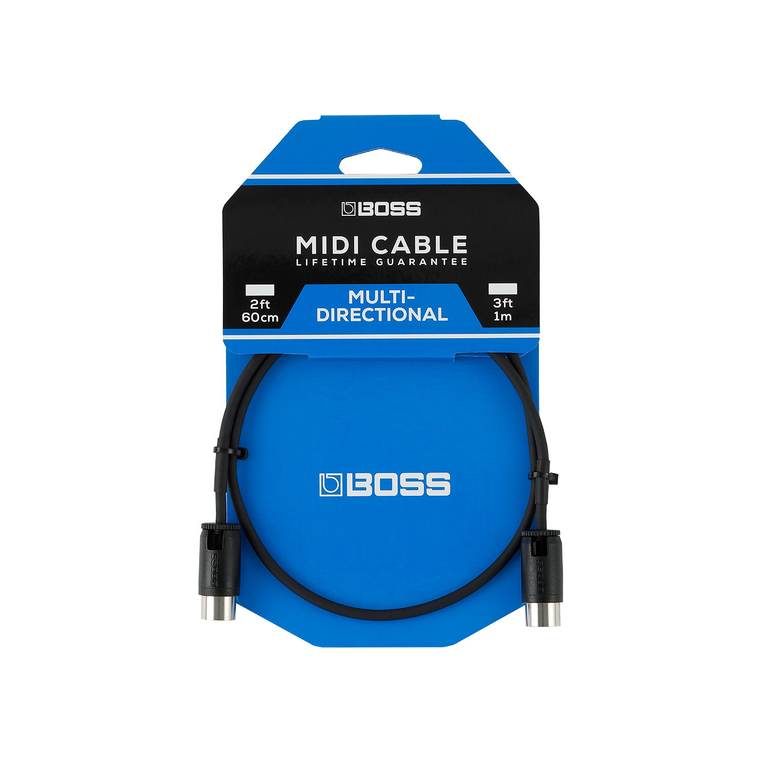 BOSS Multi-Directional MIDI Cable - 1 ft