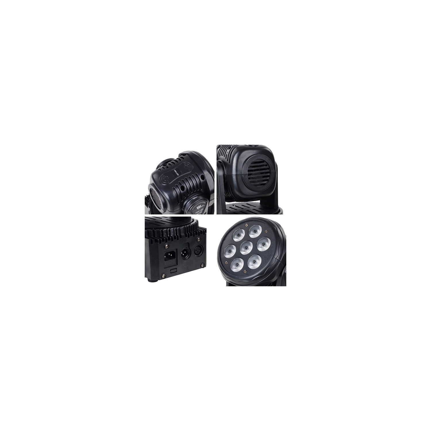 Projecteur à tête mobile RGBW 7 de LED pour DJ – Commande DMX et activation du son