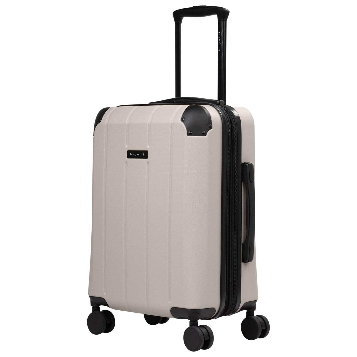 Bugatti New York 21.5" Hard Side Expandable Carry-On Luggage & Backpack - Taupe - Only at Best Buy