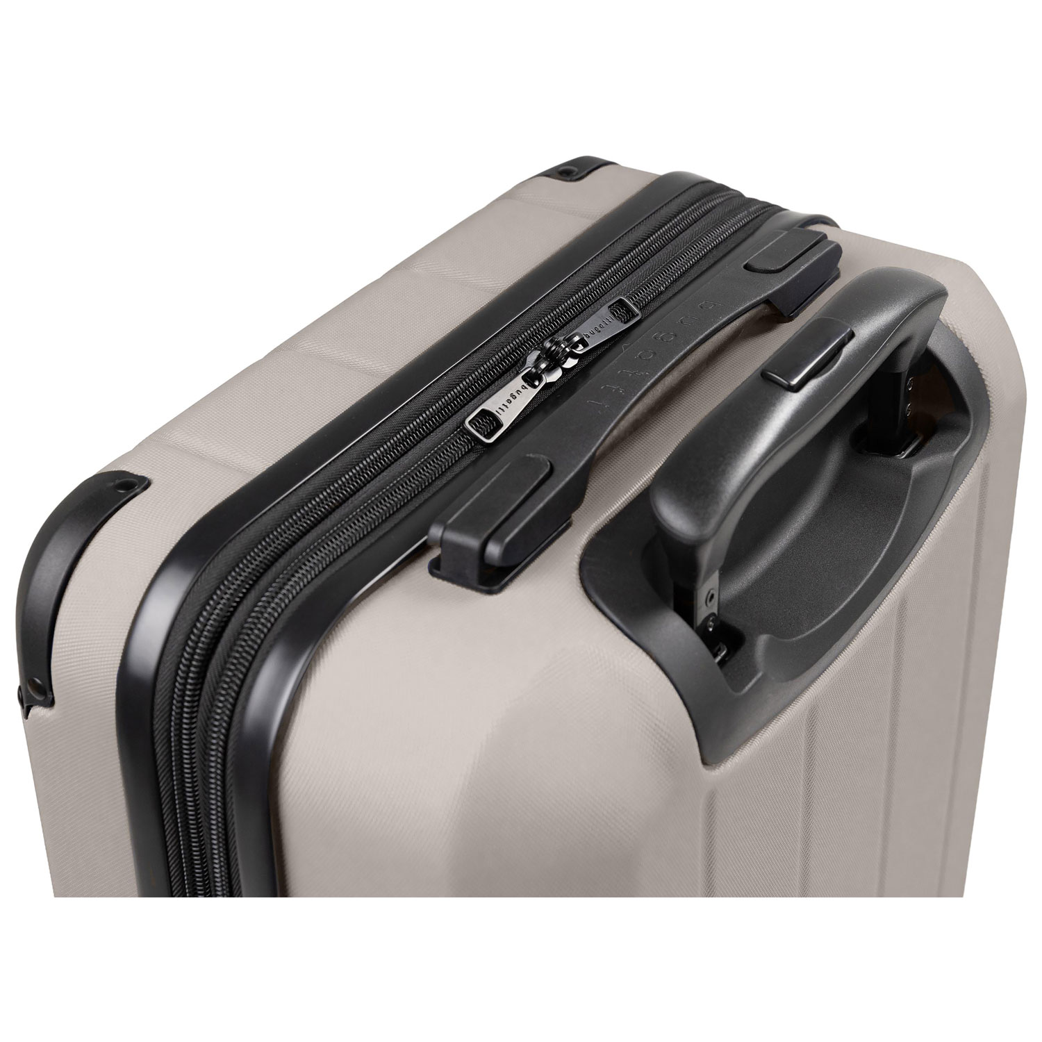 Bugatti New York 21.5" Hard Side Expandable Carry-On Luggage & Backpack - Taupe - Only at Best Buy