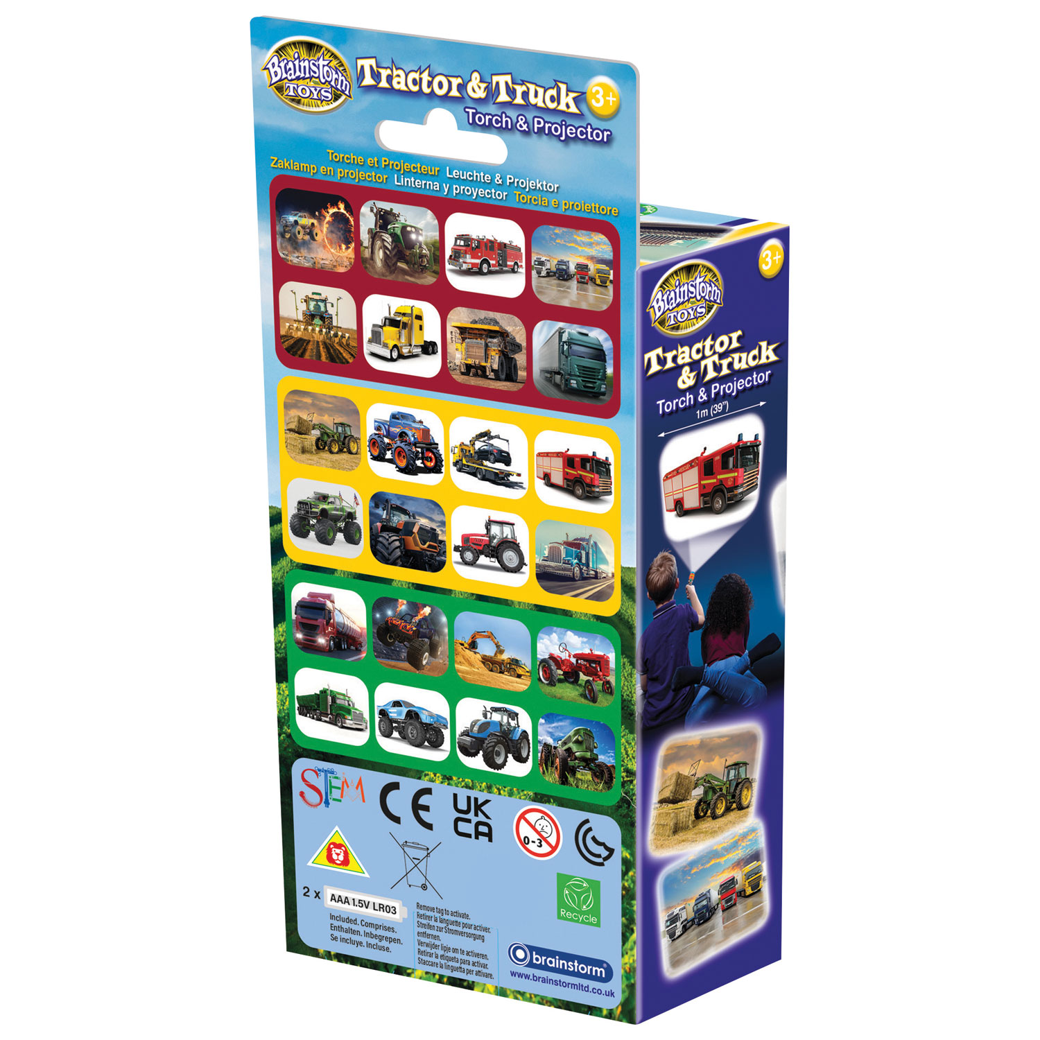 Brainstorm Tractor & Truck Torch & Projector