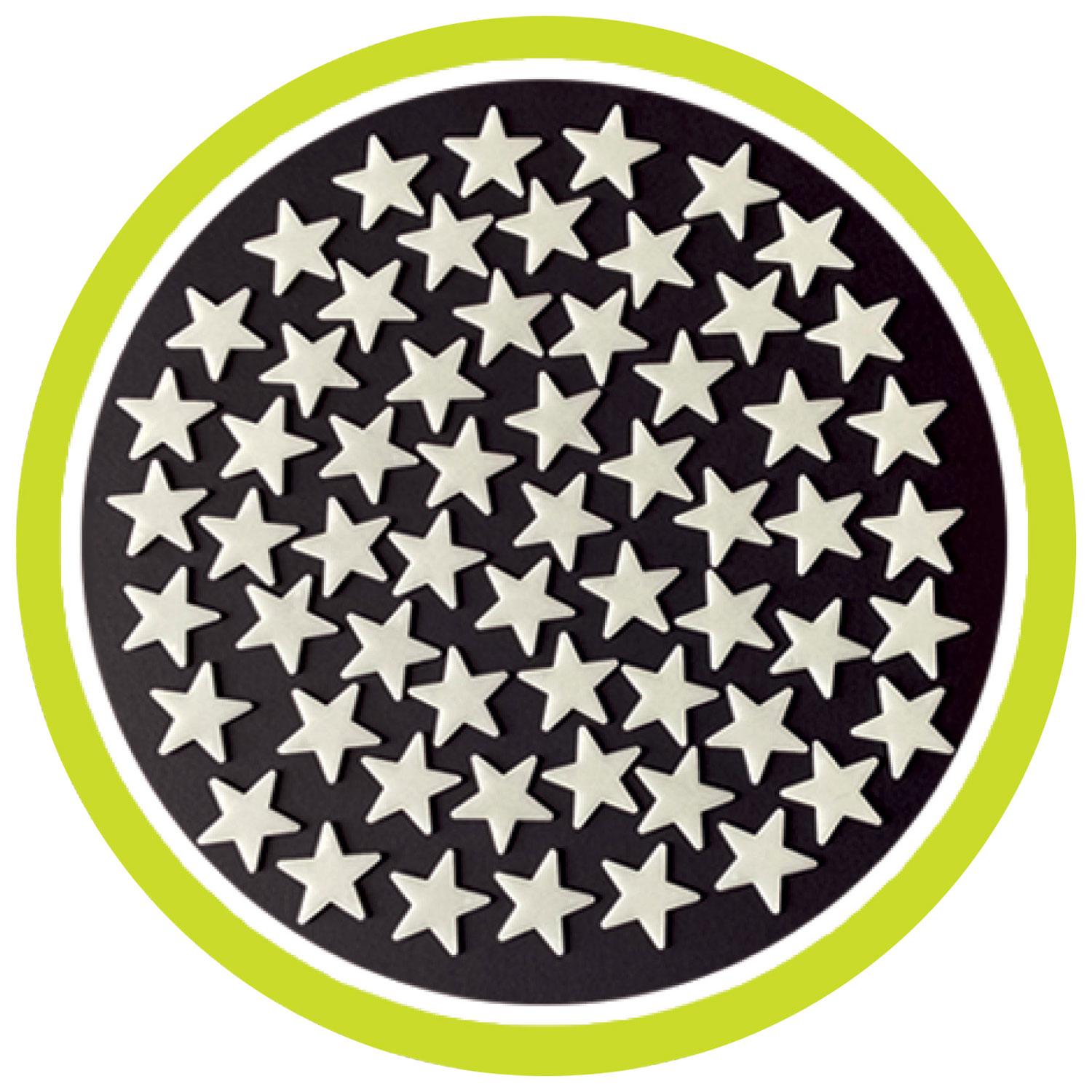 Brainstorm Starry Night Ceiling Glow Stars - Glow - 60 Pieces