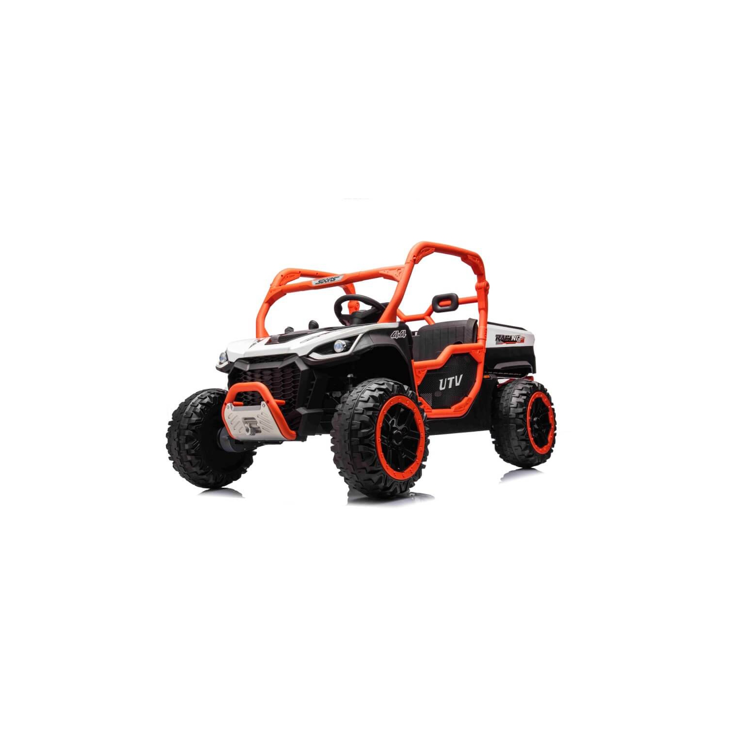 24V Farmer Buggy Kids Ride On 2 Seater Car 4WD, Rubber Tires Leather Seat With RC