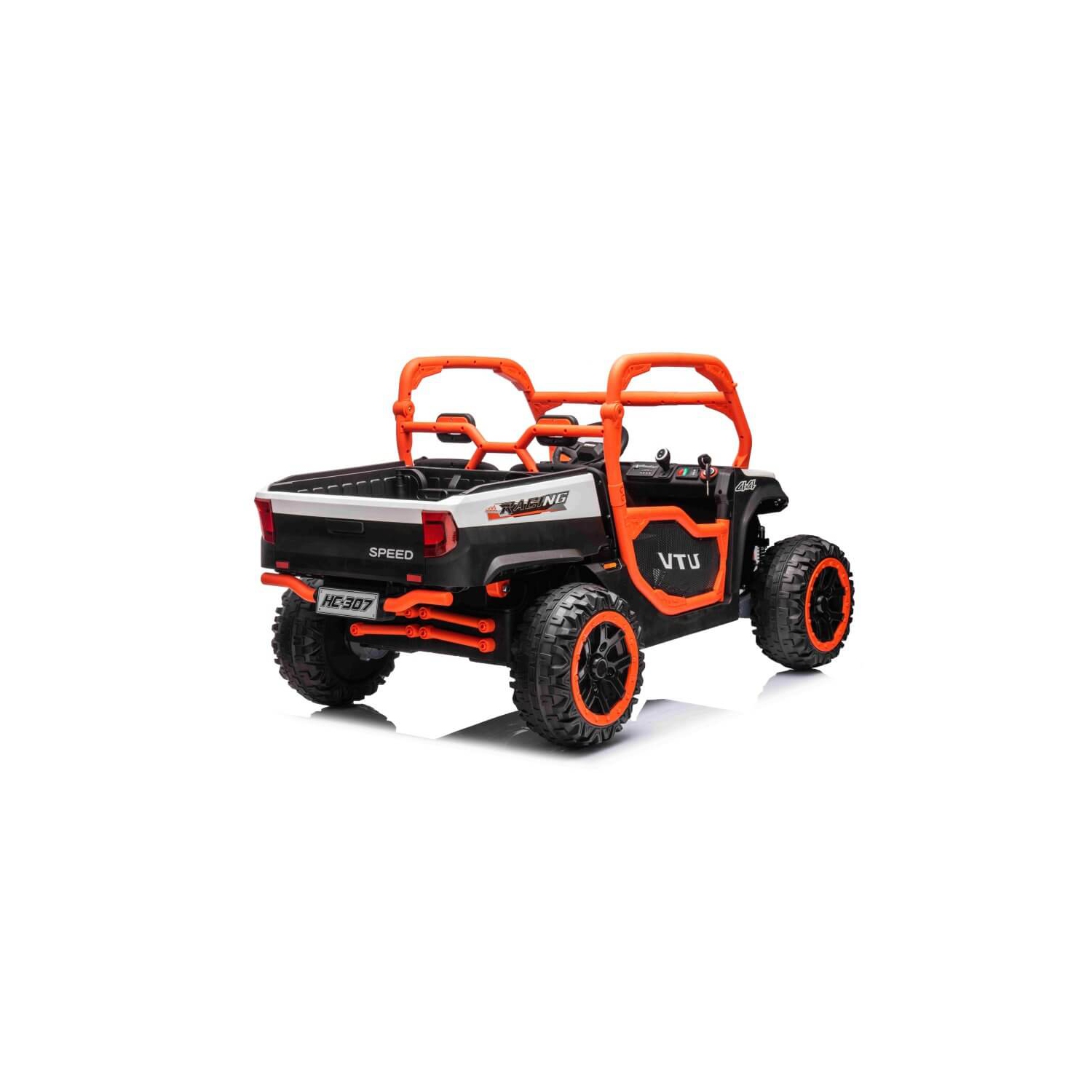 24V Farmer Buggy Kids Ride On 2 Seater Car 4WD, Rubber Tires Leather Seat With RC